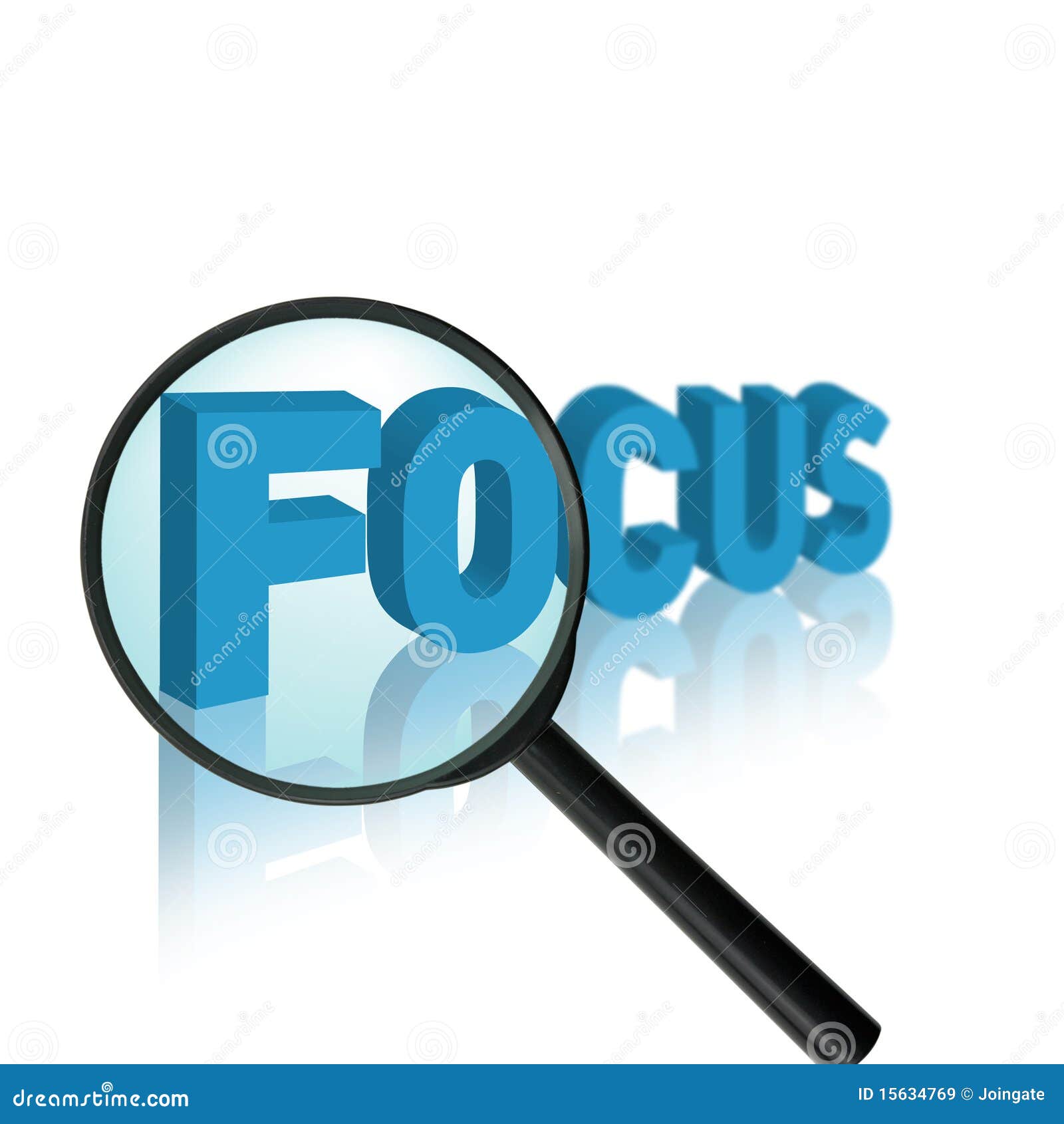 Focus concept stock illustration. Illustration of saying - 15634769