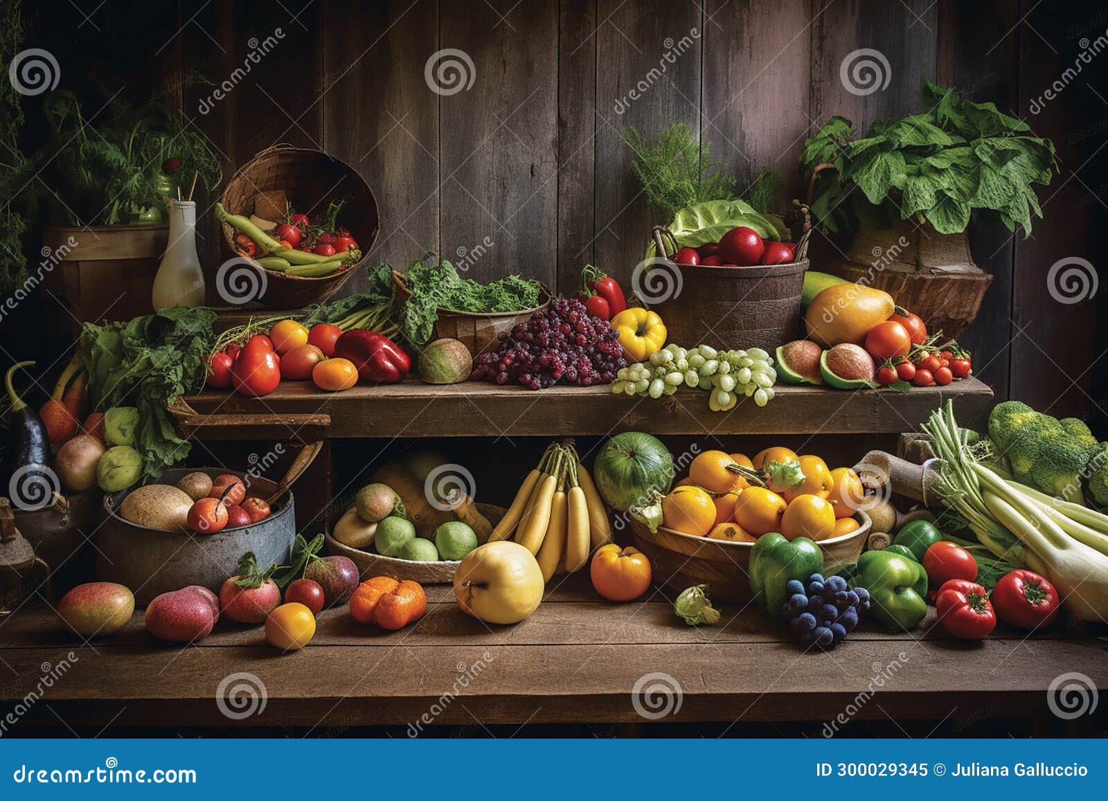 fresh ingredients on wooden countertop