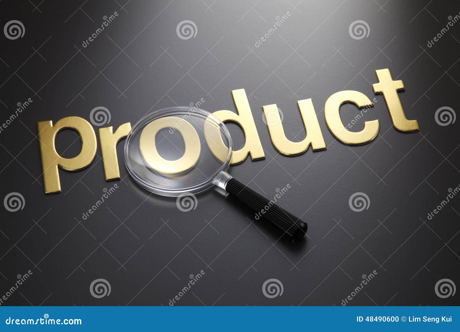 Focus on product stock photo. Image of magnifying, sign - 48490600