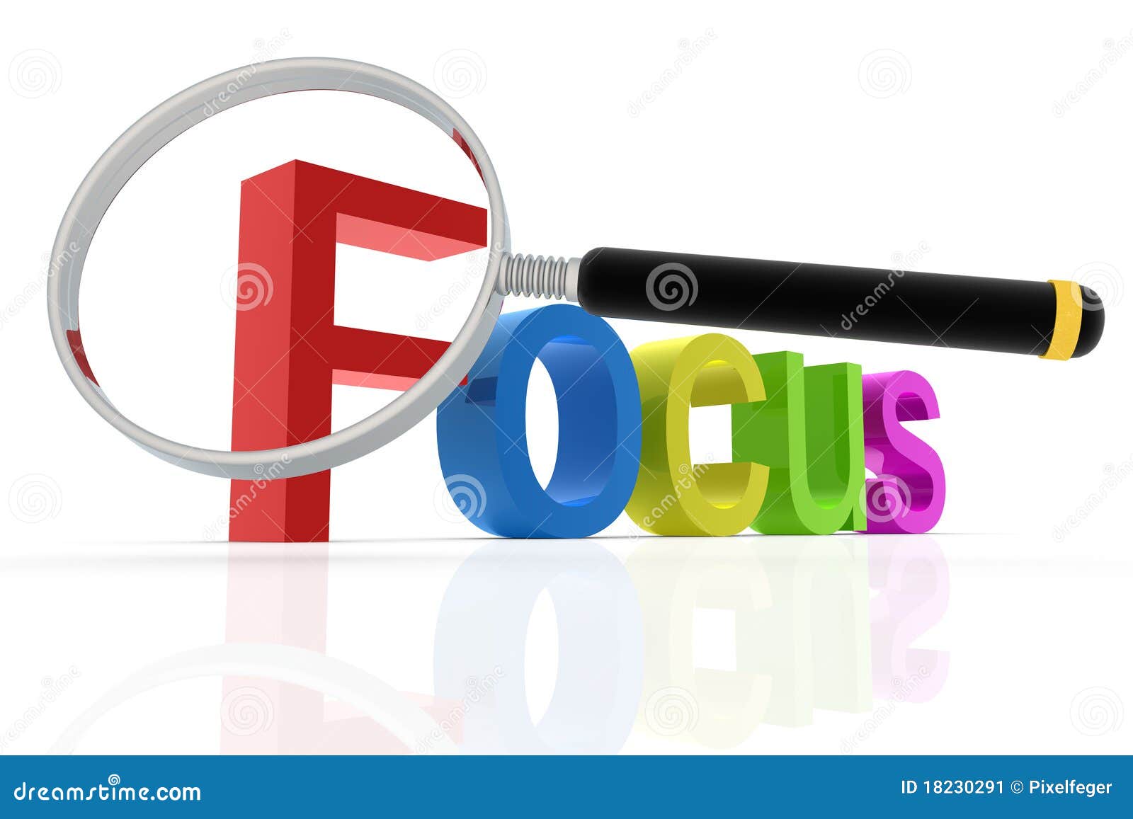 Focus word stock illustration. Illustration of business - 18230291
