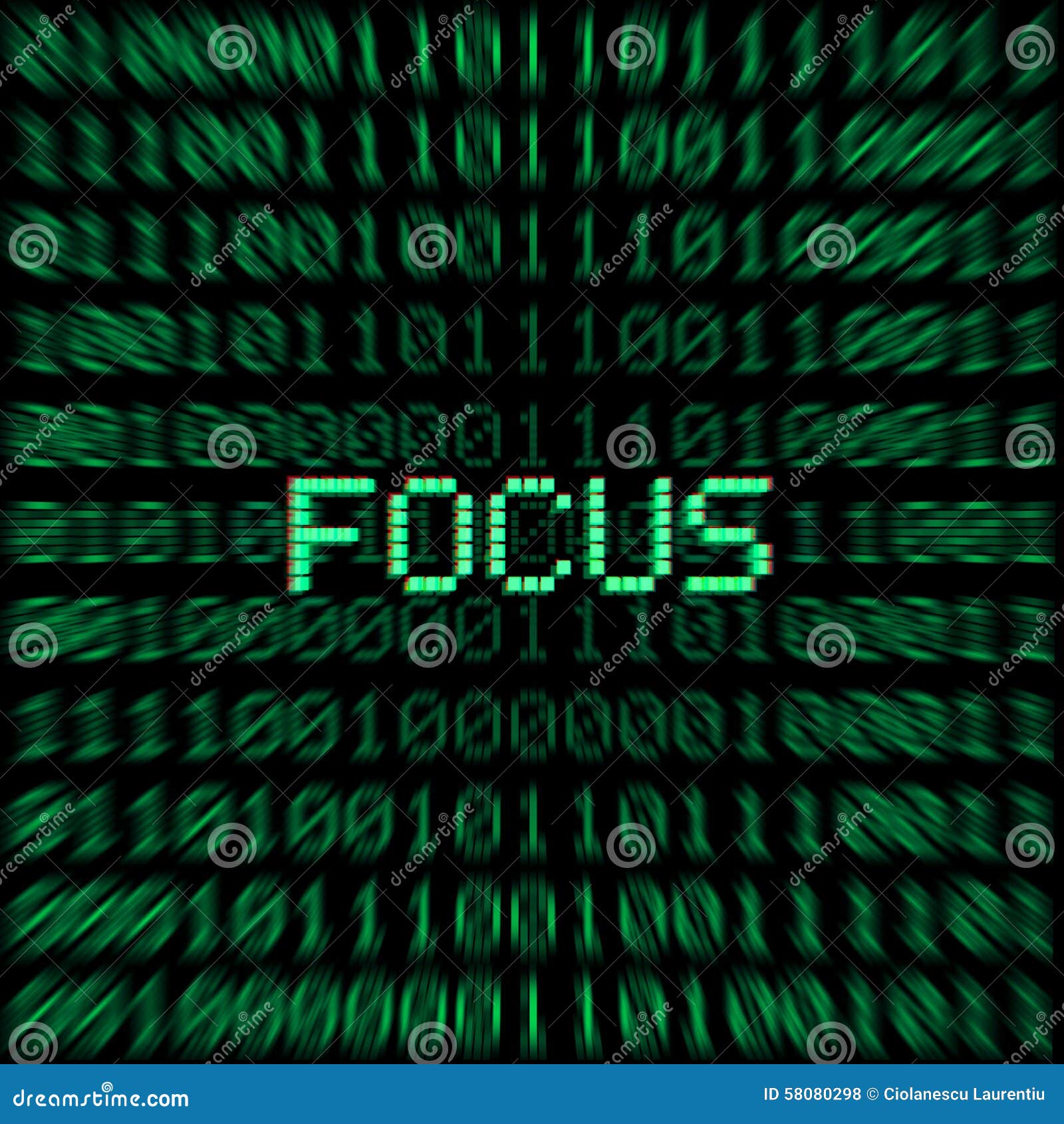 Focus word stock illustration. Image of concentration - 58080298