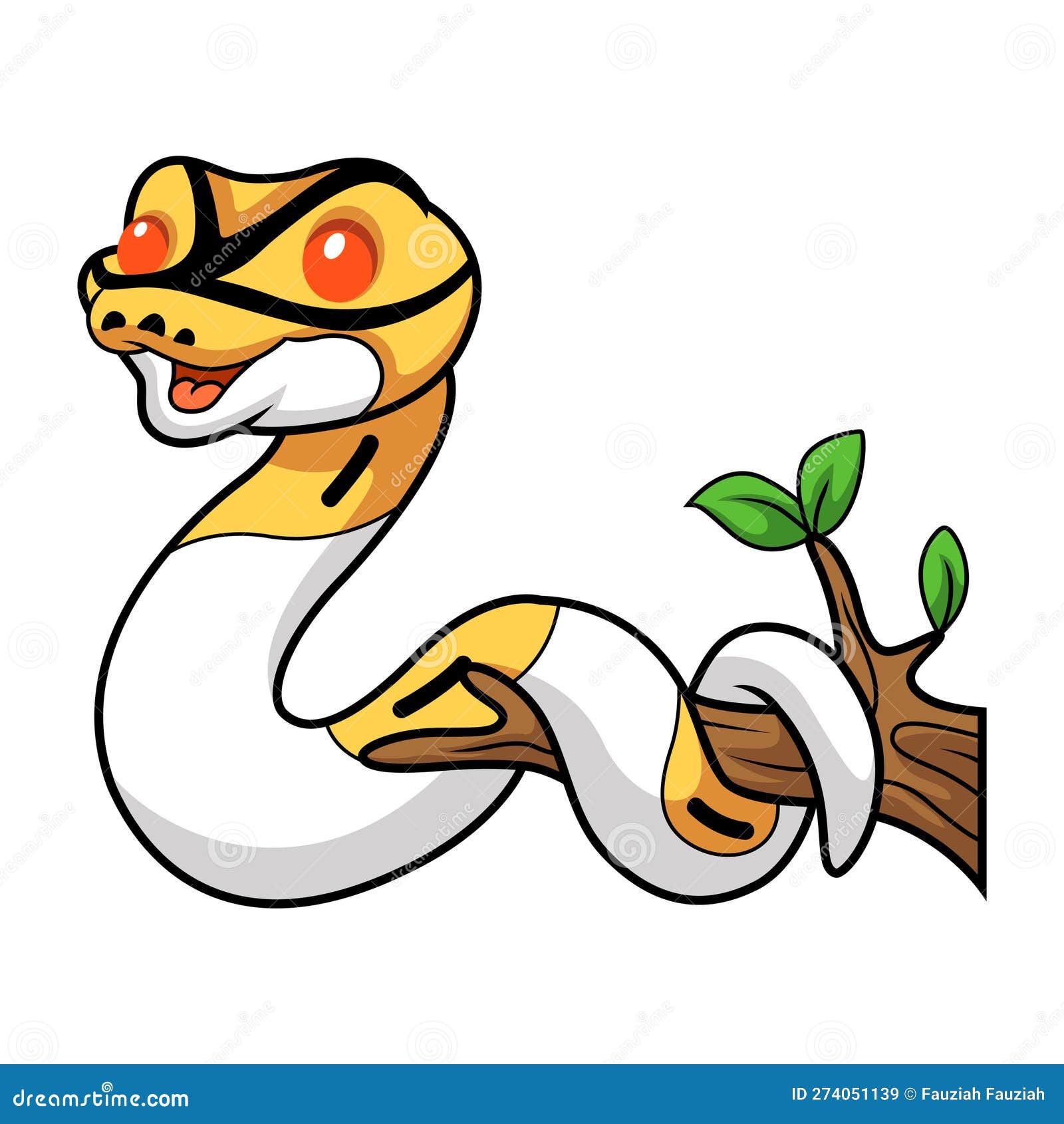 Desenho de cobra python bola albino bonito