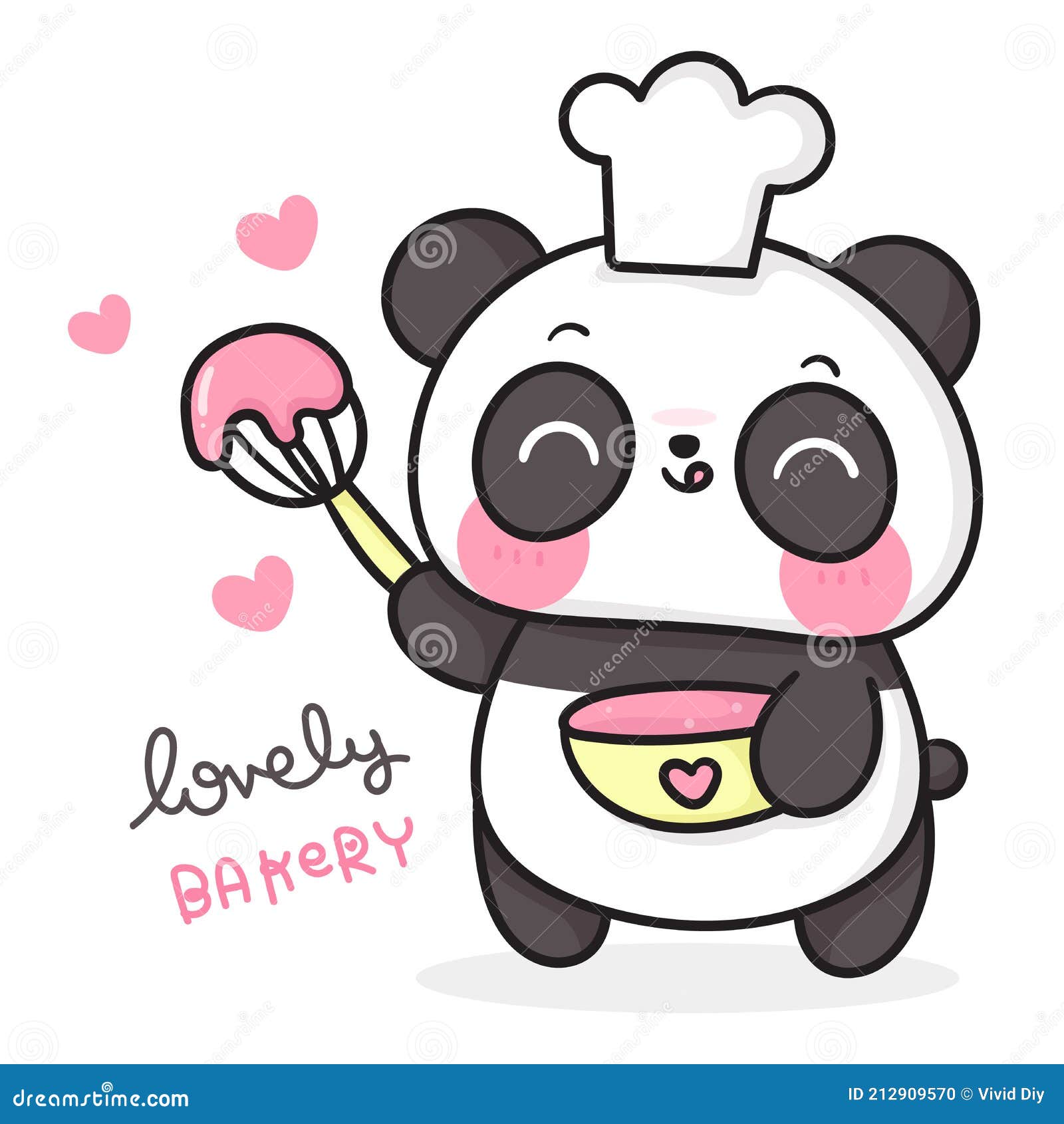 Fofo Panda Deitado No Desenho Animado Ilustração do Vetor - Ilustração de  chinês, rabisco: 221257379