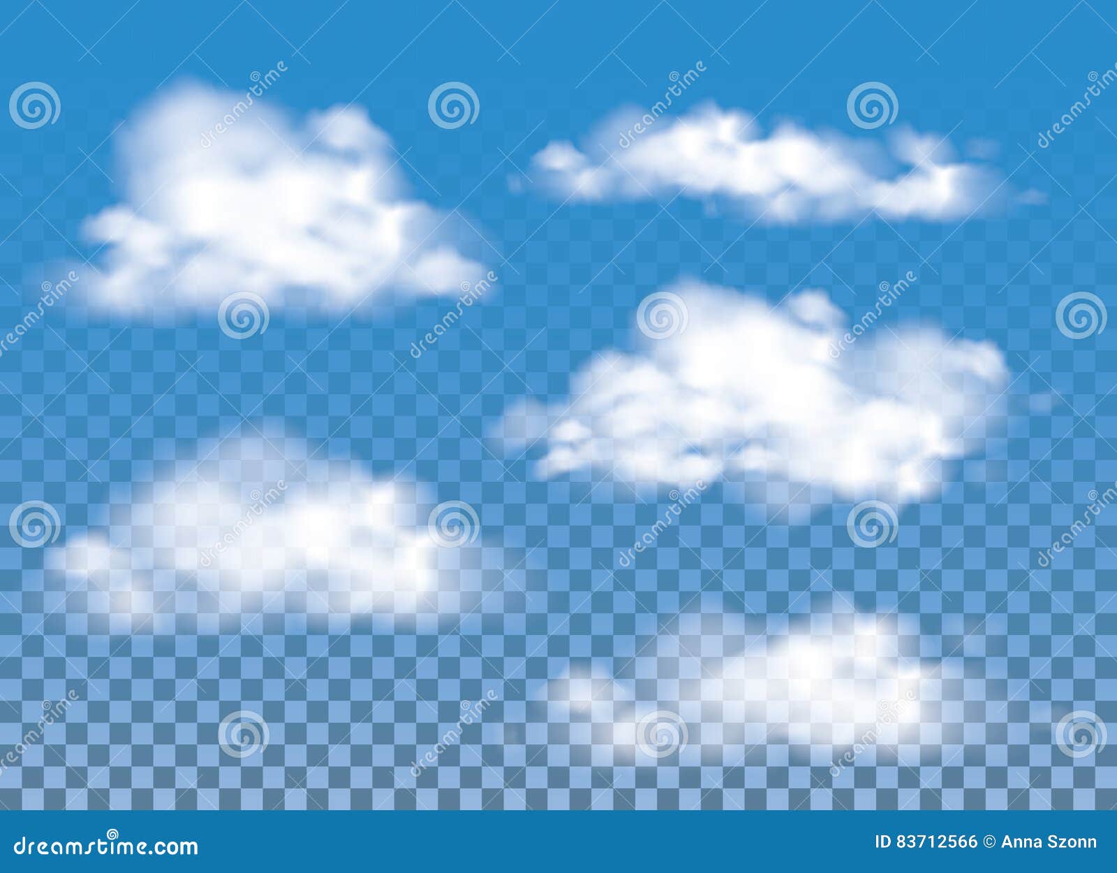 Set of White Smoke Cloud on Transparent Background. Stock Vector -  Illustration of light, puff: 97287907