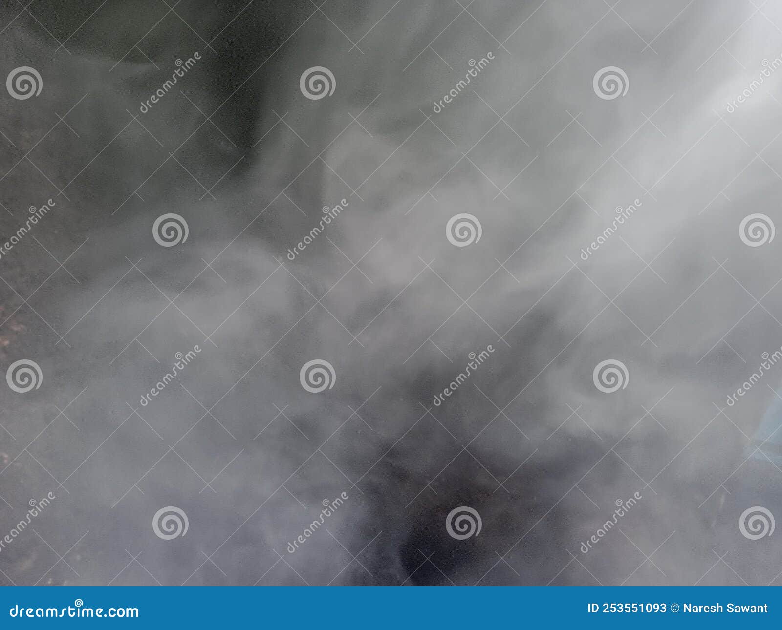 Fog or Smoke Special Effect, Light Gray Smoke on Black Background