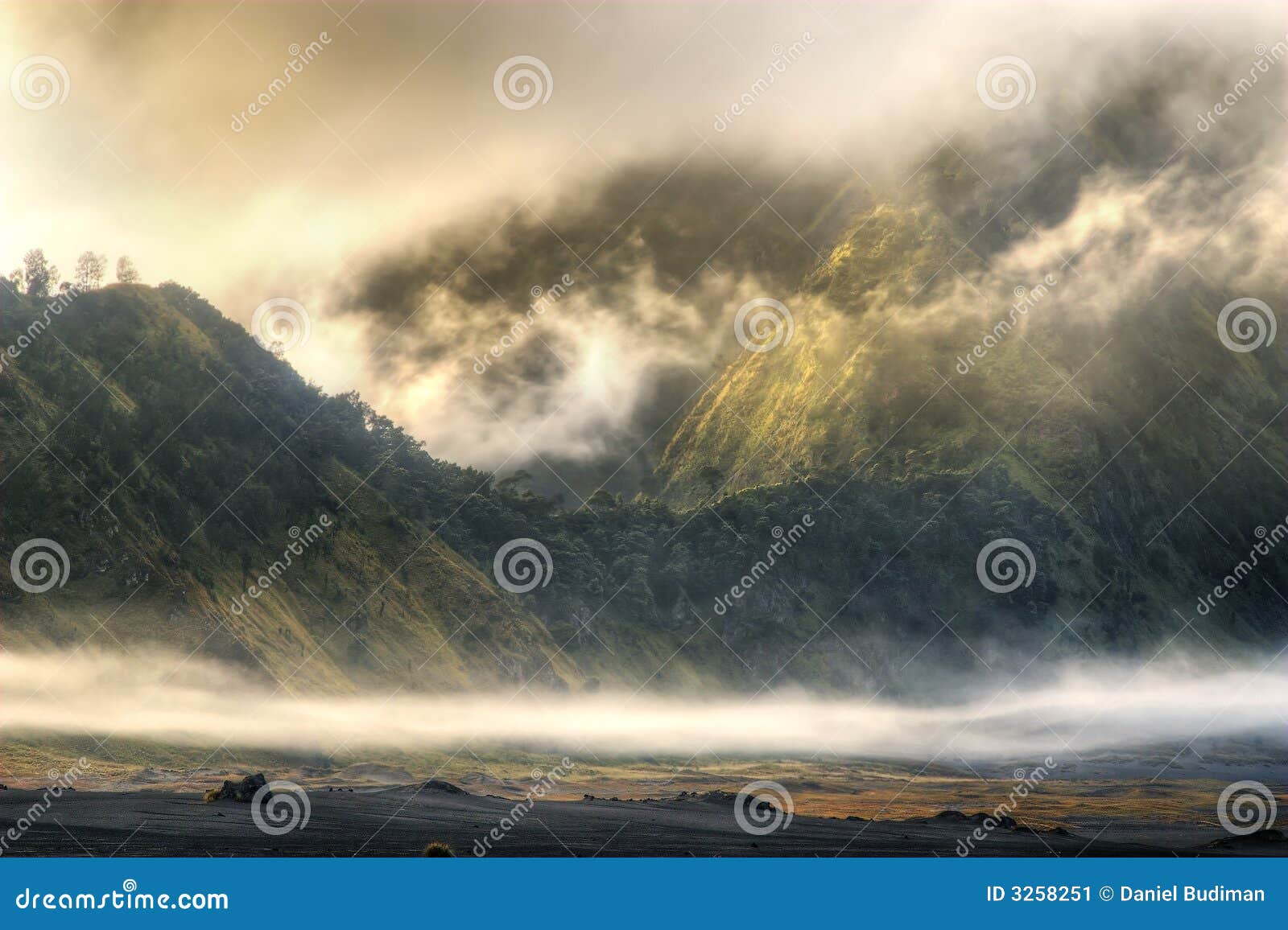 foggy mountain