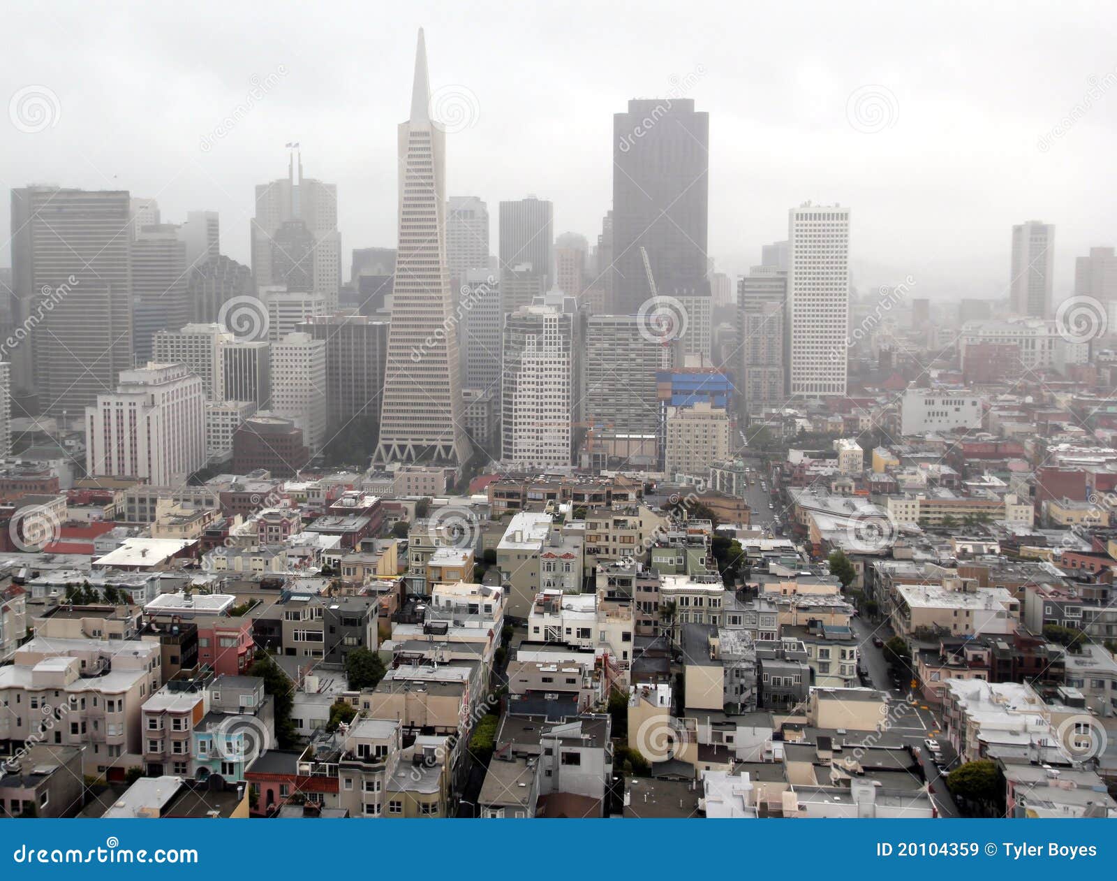 Foggy San Francisco stock image. Image of street, francisco 20104359