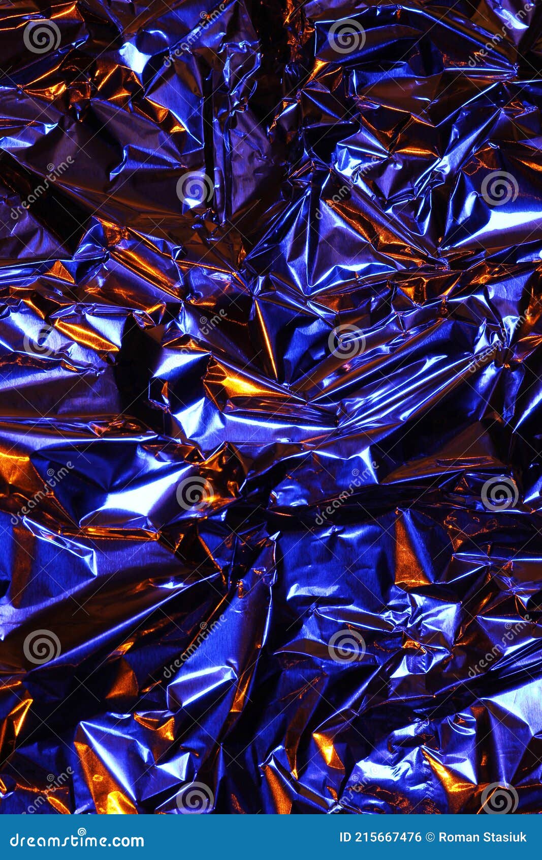 Foil Background. Crumpled Foil. Abstract Background. Wallpaper. Orange