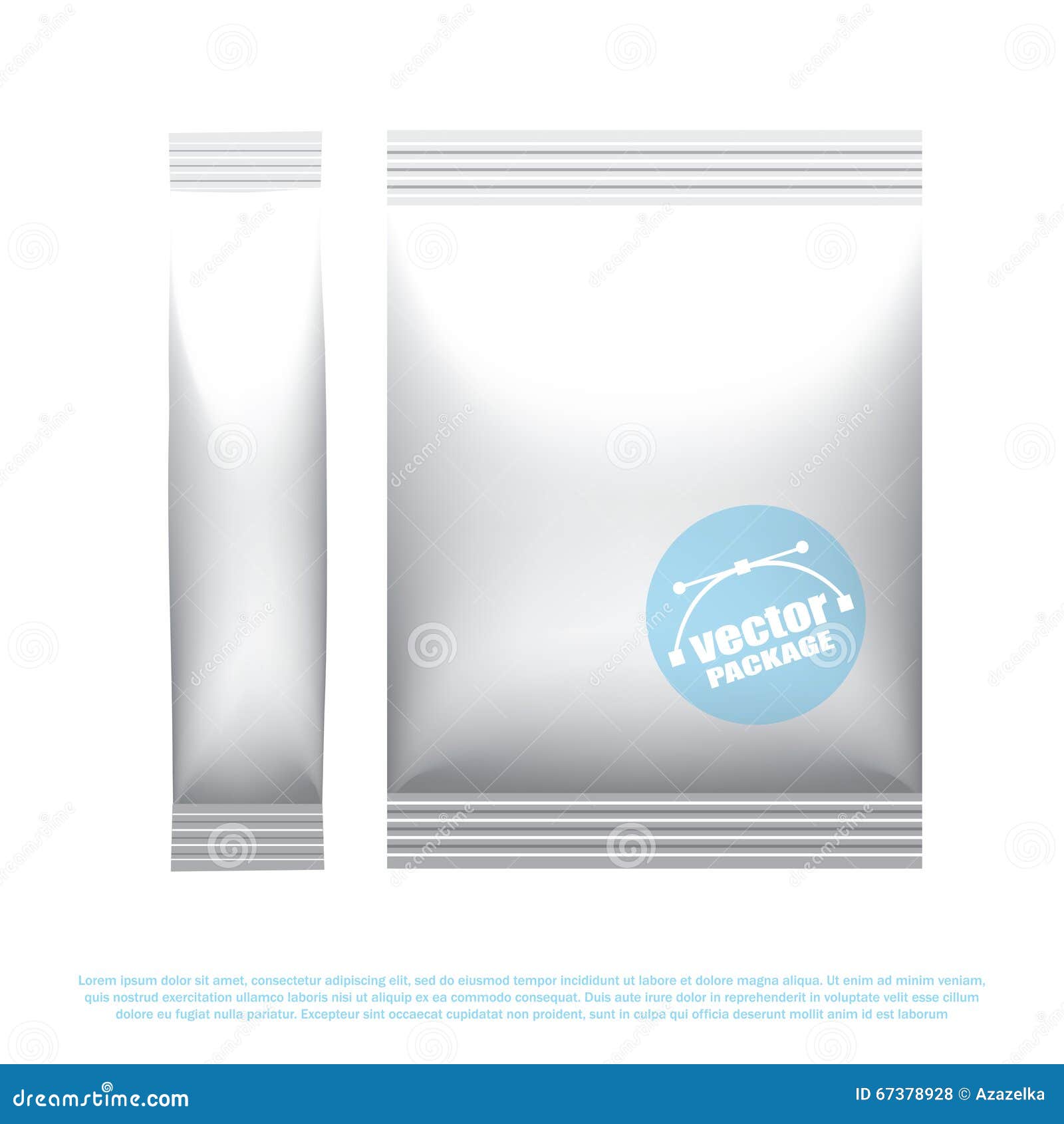 Download Foil Stick Packaging For The Dry Beverage, Salt And Spices. Plastic Snack Pack. Packaging Mock ...