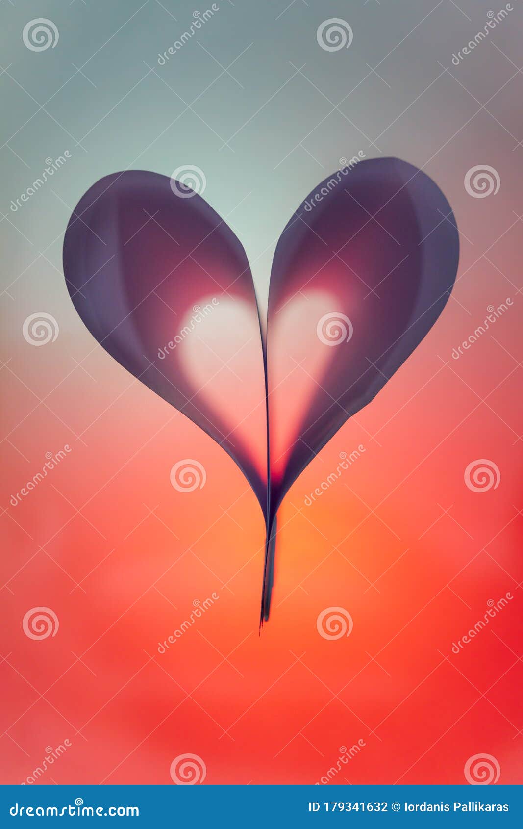 folded backlit paper abstract heart  suitabe as wallpaper