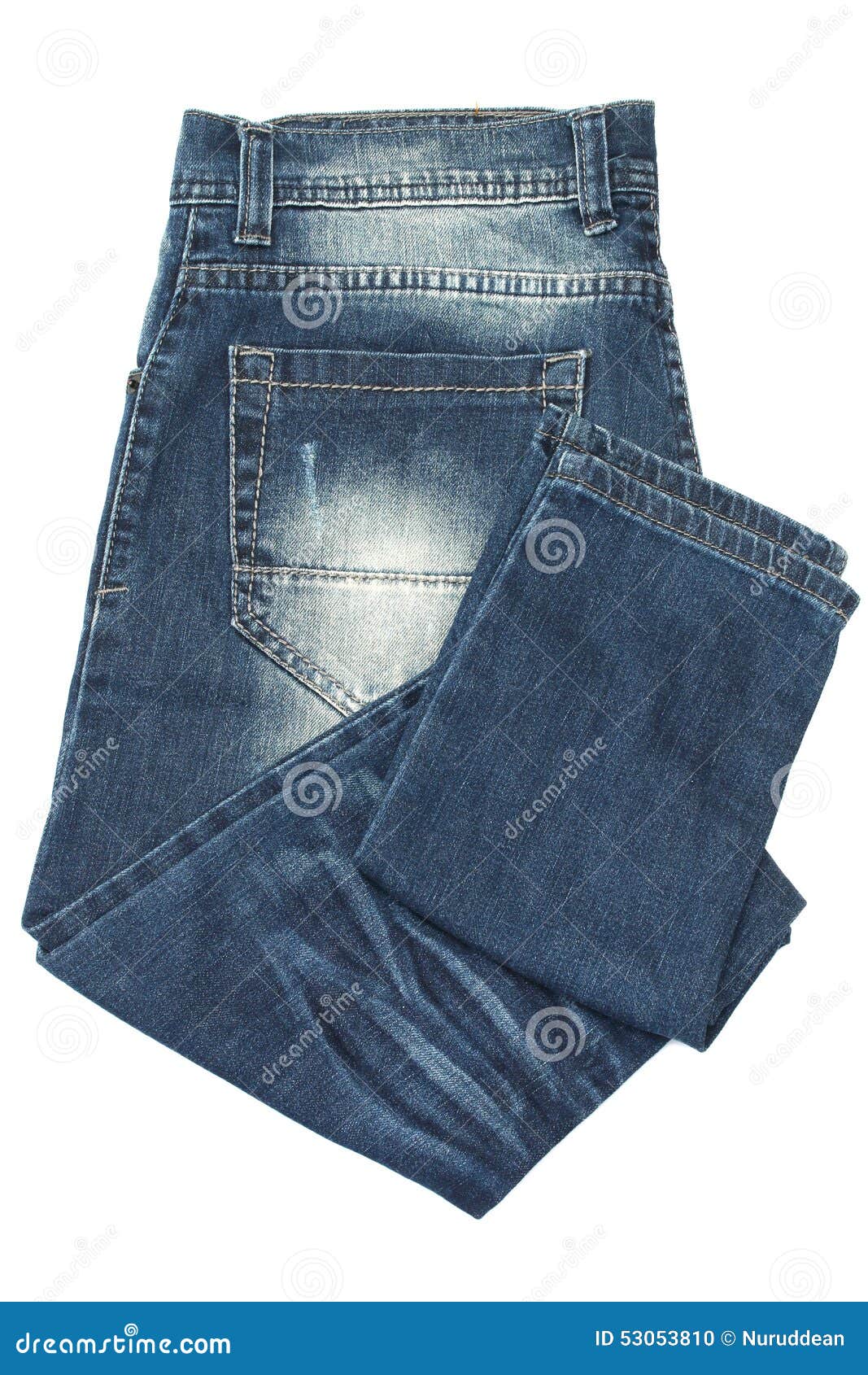 Folded blue jeans stock photo. Image of outerwear, light - 53053810