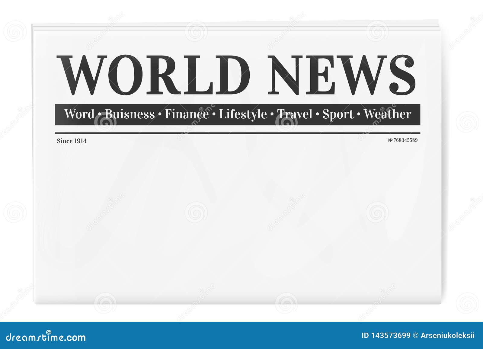 Blank Newspaper Template Stock Illustrations – 23,23 Blank For Blank Newspaper Template For Word