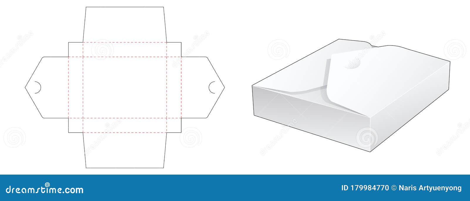 Foldable Paper Box Template from thumbs.dreamstime.com