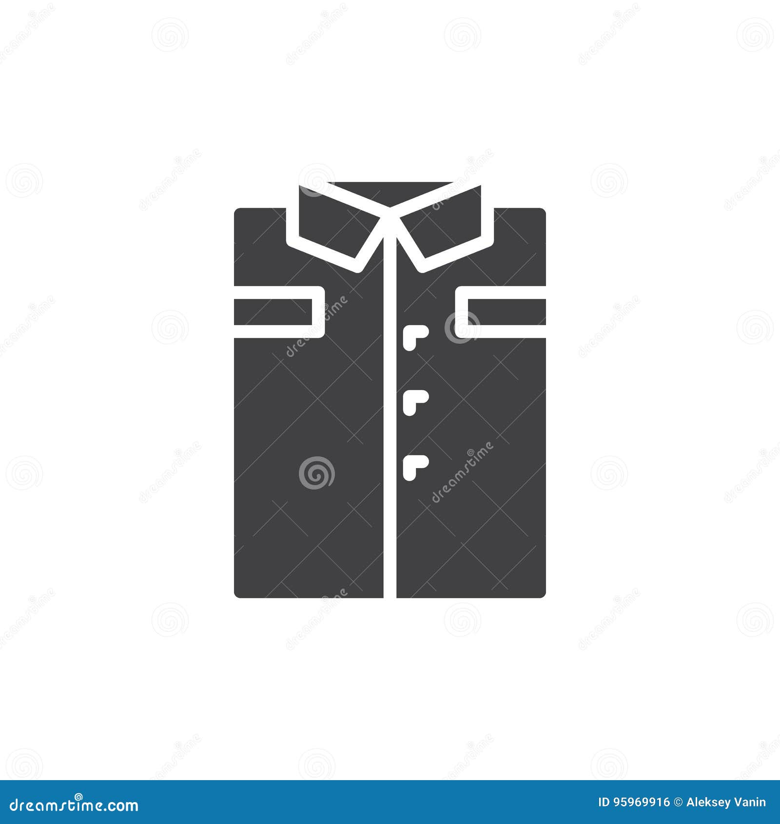 folded shirt icon vector filled flat sign solid pictogram isolated