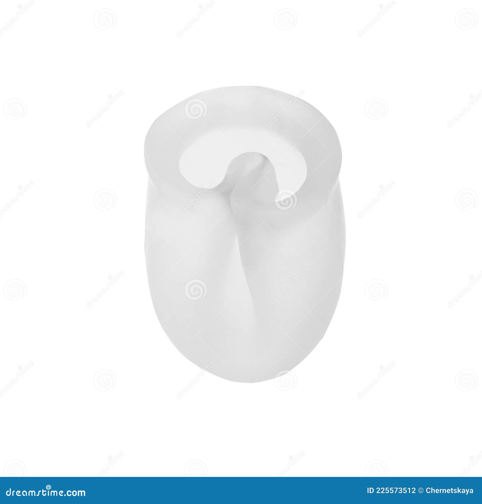 Folded Silicone Menstrual Cup Isolated on White Stock Photo Image of