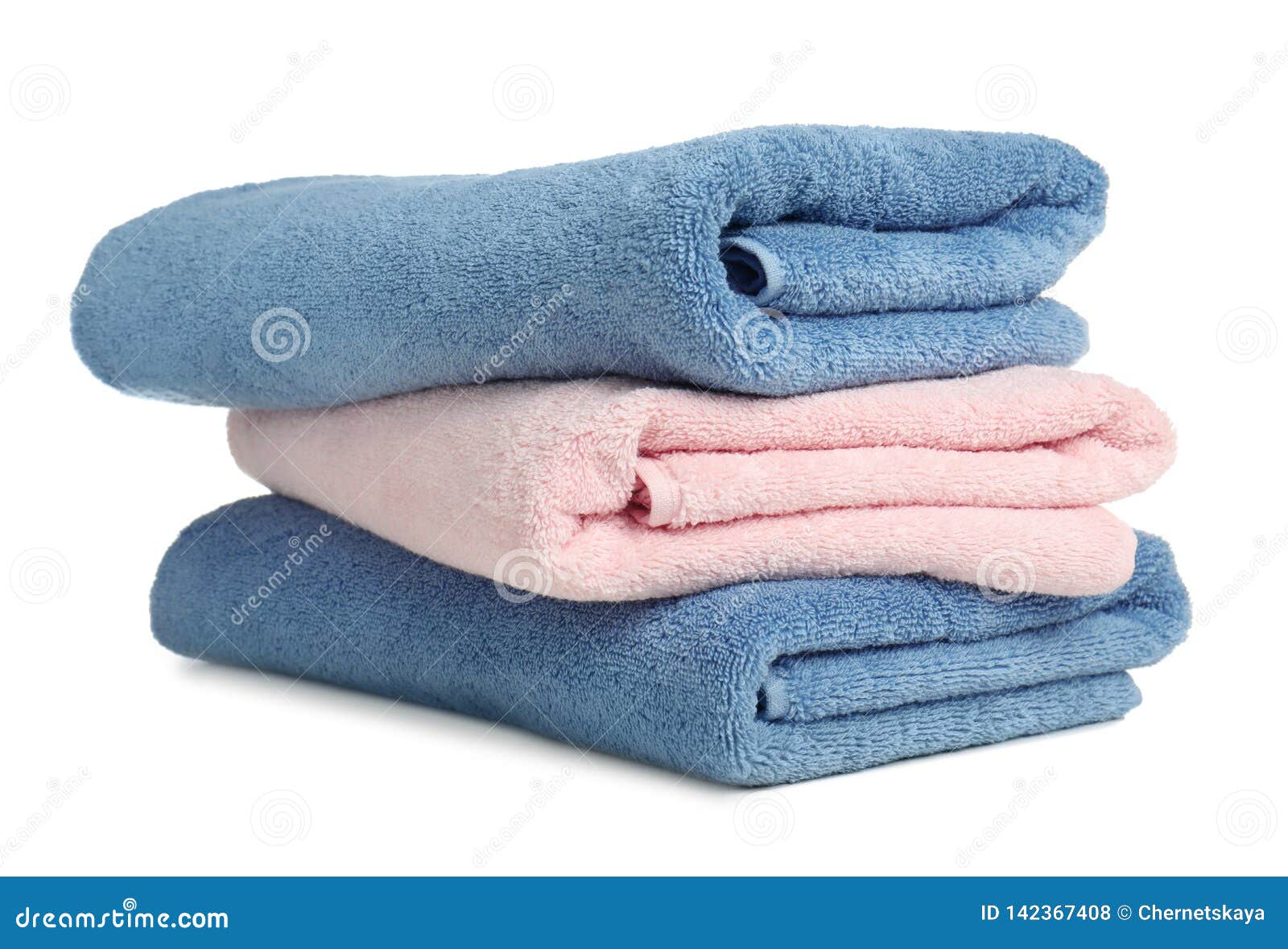 Folded soft terry towels stock photo. Image of cloth 142367408