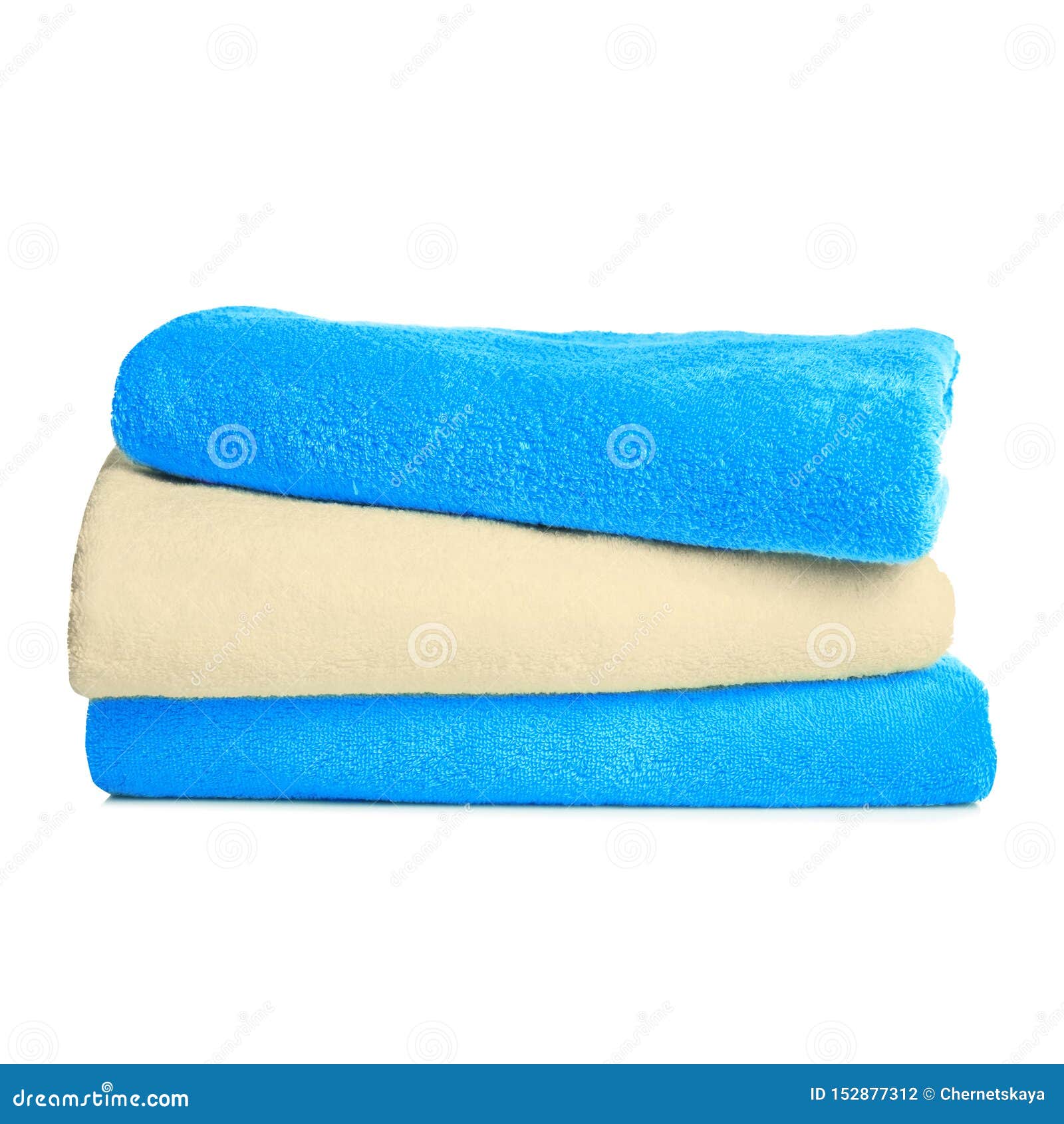 Folded Soft Terry Towels on White Stock Photo Image of cotton, bath