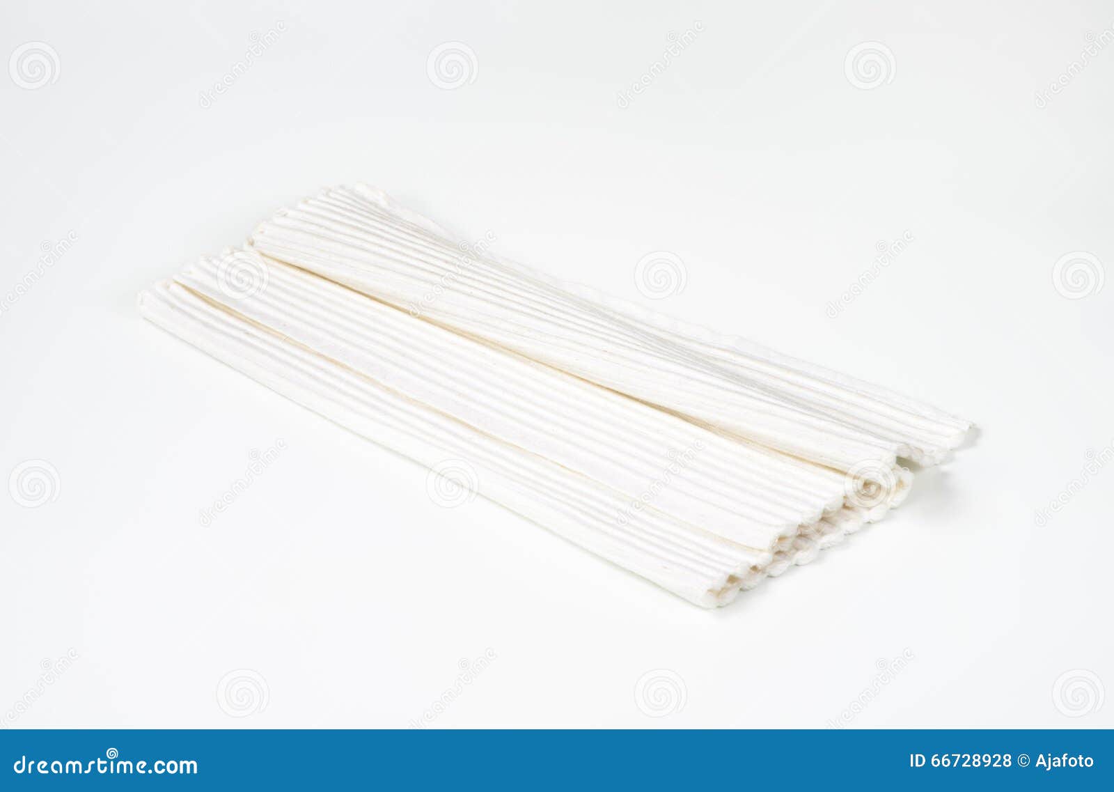 Folded white placemat stock photo. Image of studio, shot 66728928