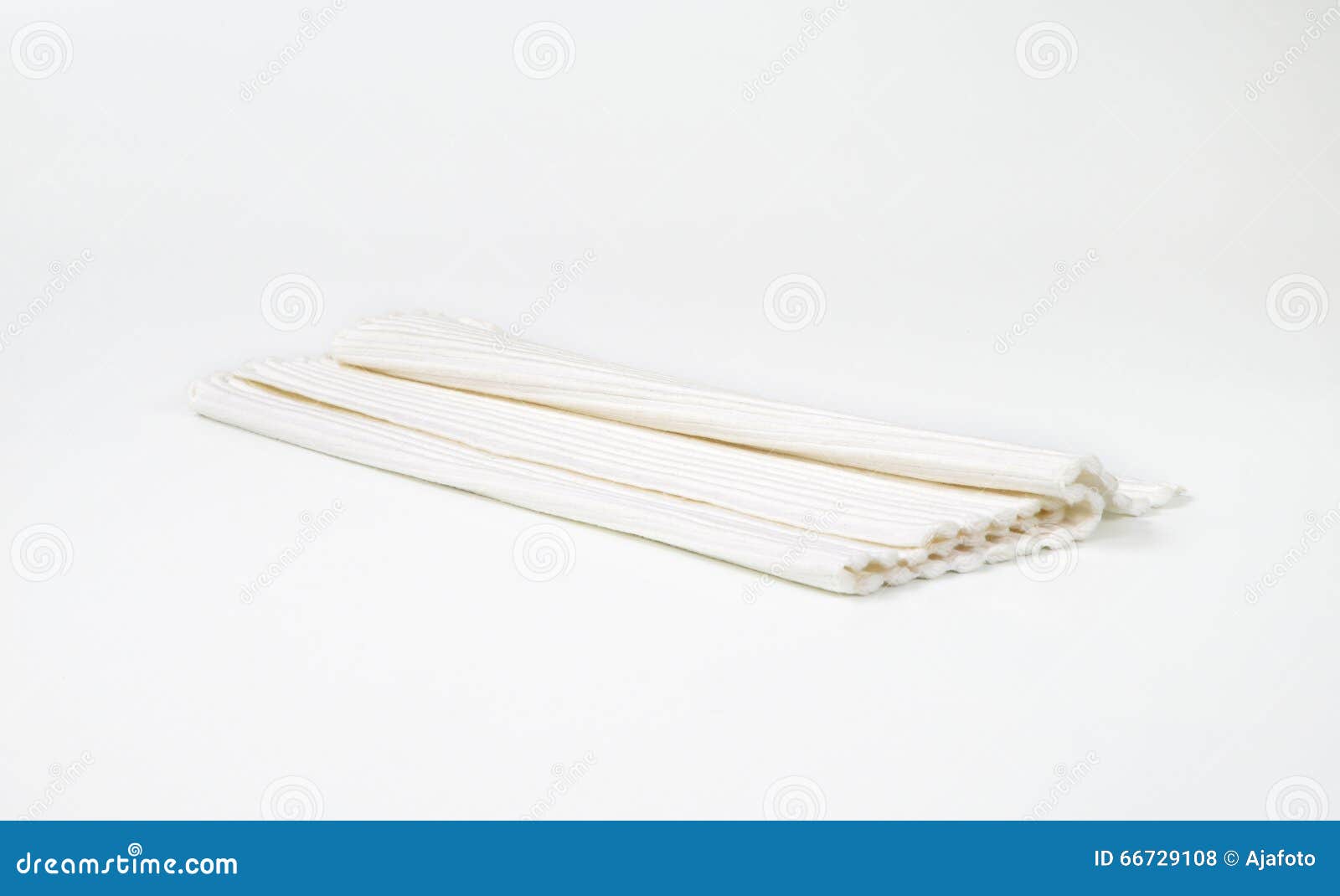 Folded white placemat stock photo. Image of object, rolled 66729108