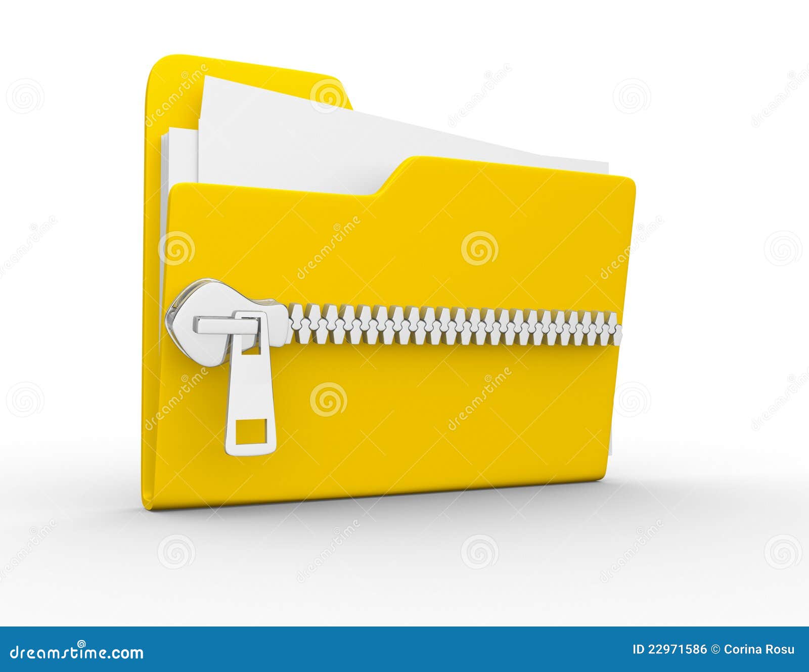 Folder stock illustration. Illustration of closed, protect - 22971586