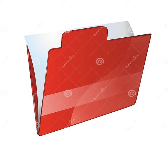 Folder For Documents Stock Vector Illustration Of Portfolio 35730097