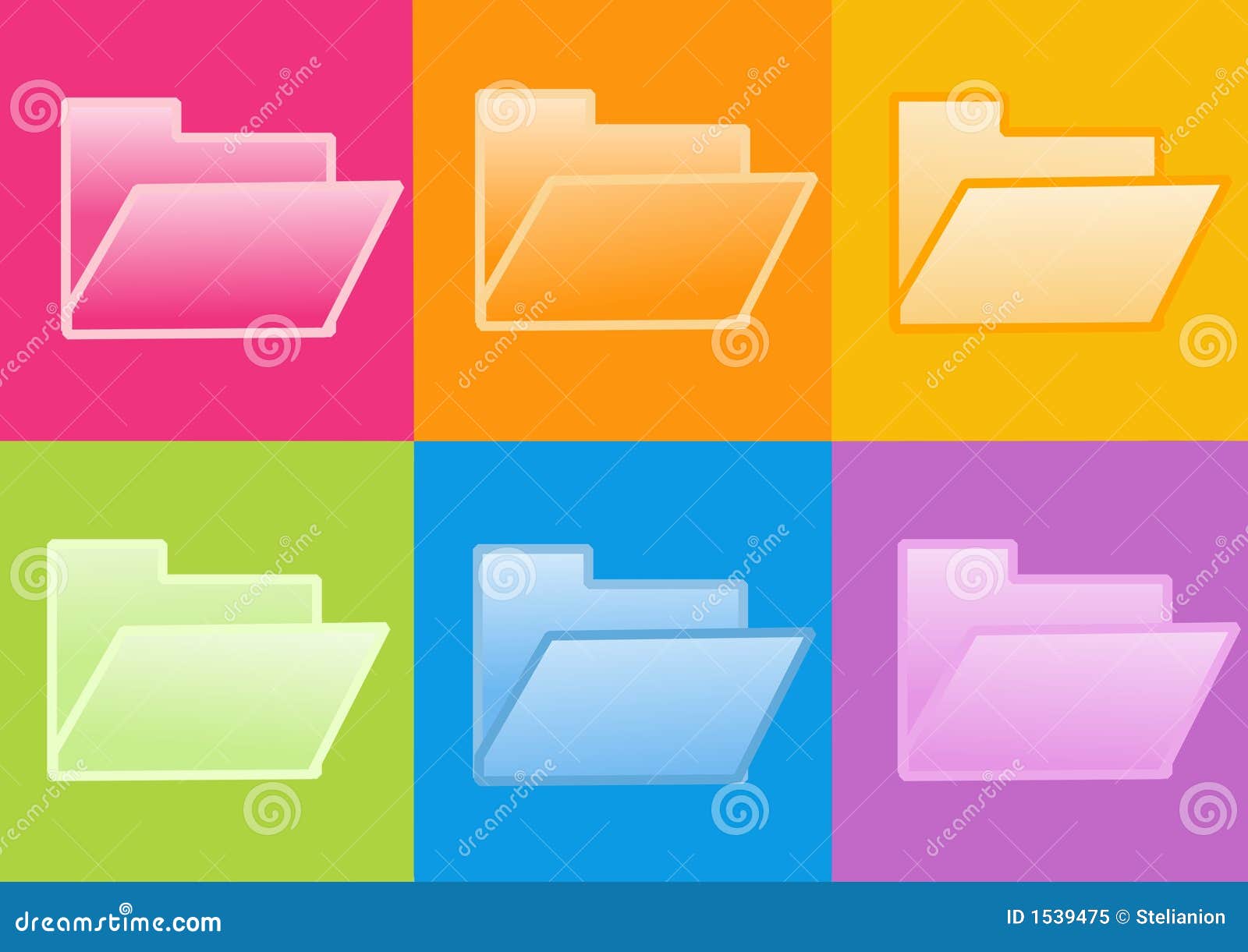 Folder icon stock illustration. Illustration of illustration - 1539475