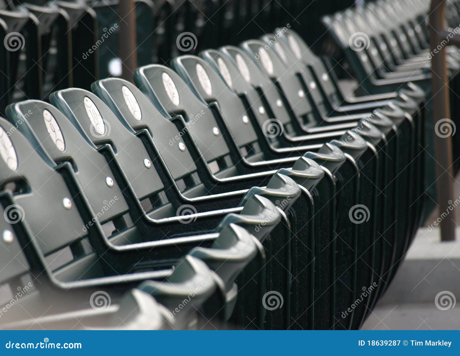 Folding chairs stock image. Image of baseball, ballpark 18639287