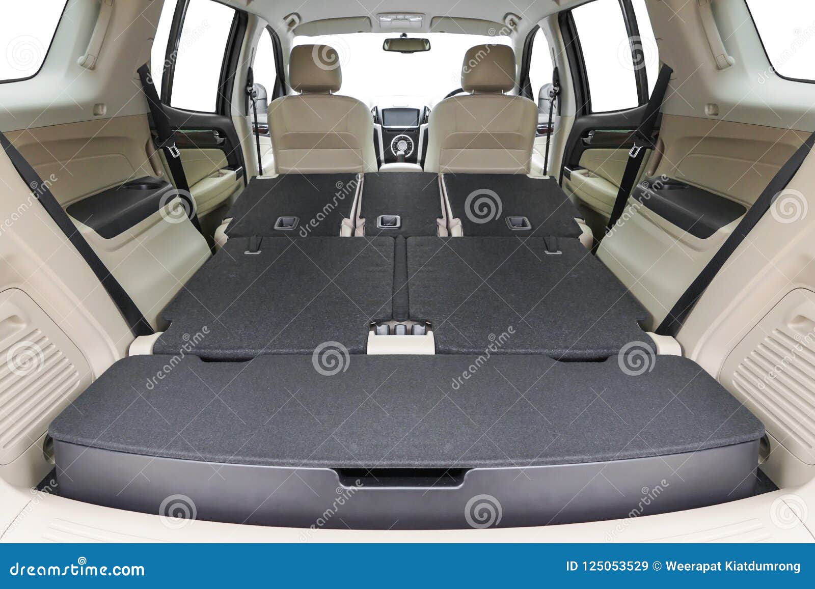 Folding Seats and a Cargo Space Stock Image Image of automibile