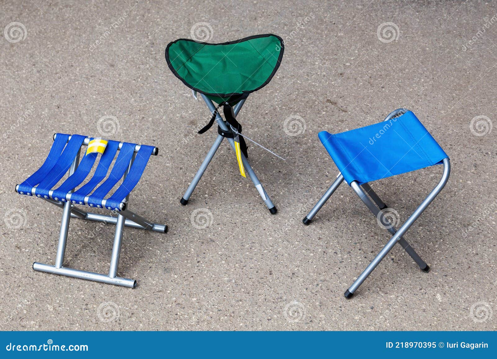 Folding Small Chairs for Outdoor Recreation. Fishing and Travel
