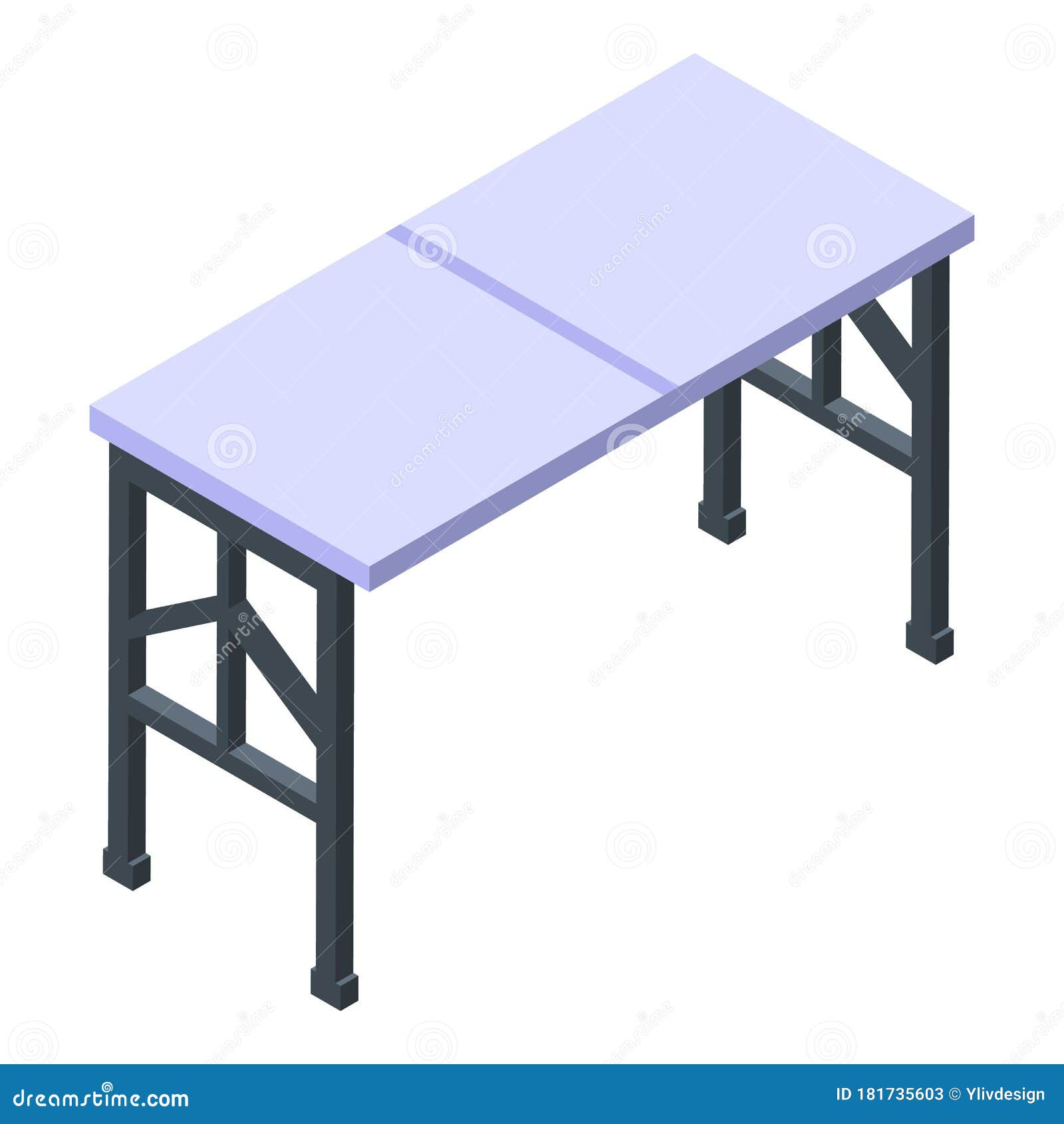 Folding Table Icon, Cartoon Style Vector Illustration CartoonDealer