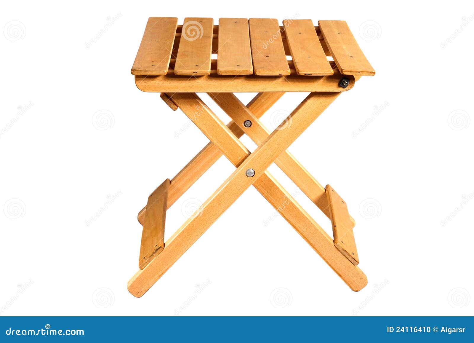 Folding Wooden Chair Stock Photo Image Of Seat Brown 24116410