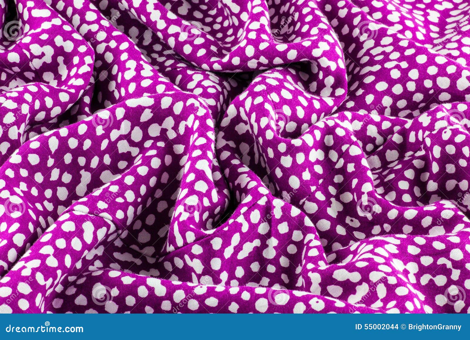 SALE Polka Dot Satin Fabric 7902 Fuschia-Pink, by the yard