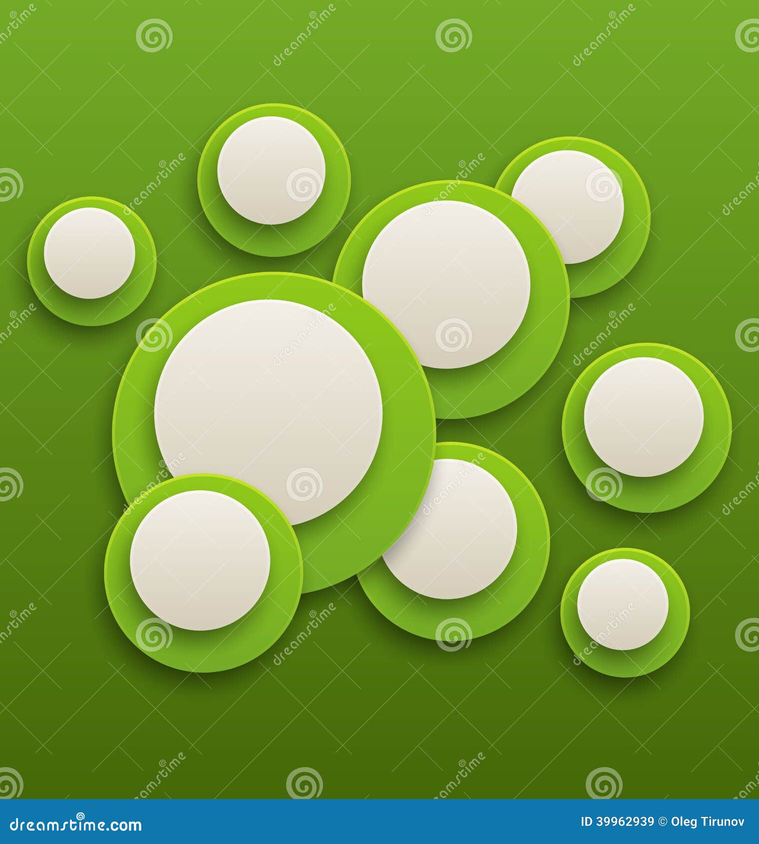 Folheto Verde Abstrato, Fundo Com Círculos Ilustração do Vetor - Ilustração  de moderno, brilhante: 39962939, image size:1520x1690