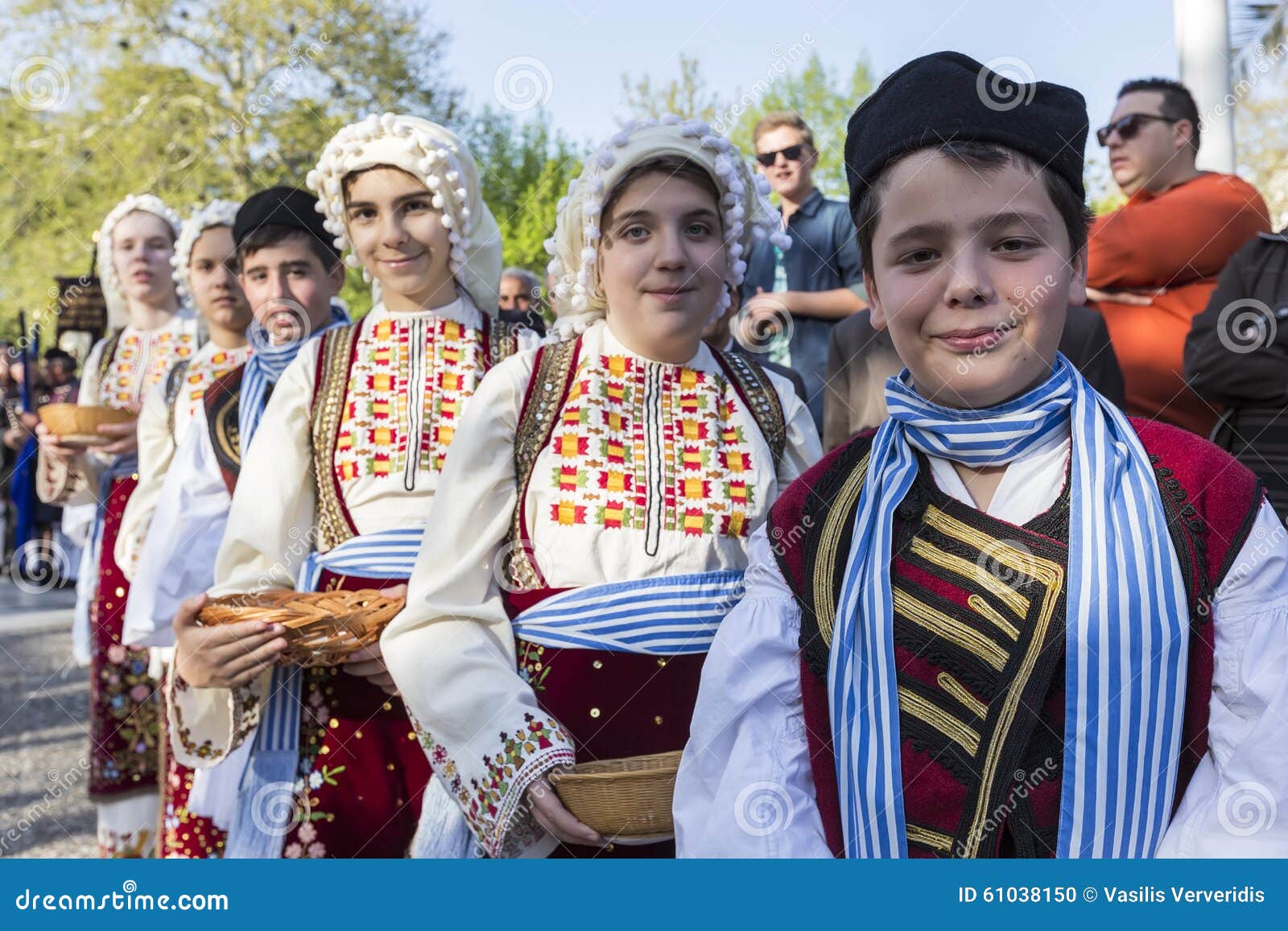 Folk Dancers from the Crete Club at the Parade in Thessaloniki ...