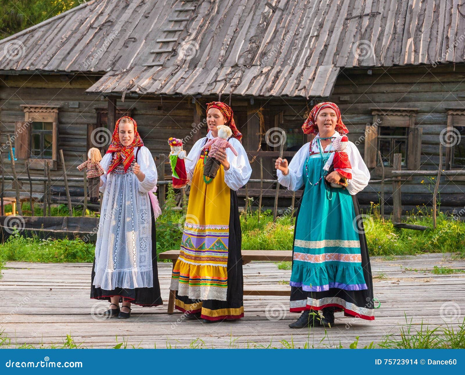 Folk Festival in the Estate of Vasilevo Editorial Stock Image - Image ...