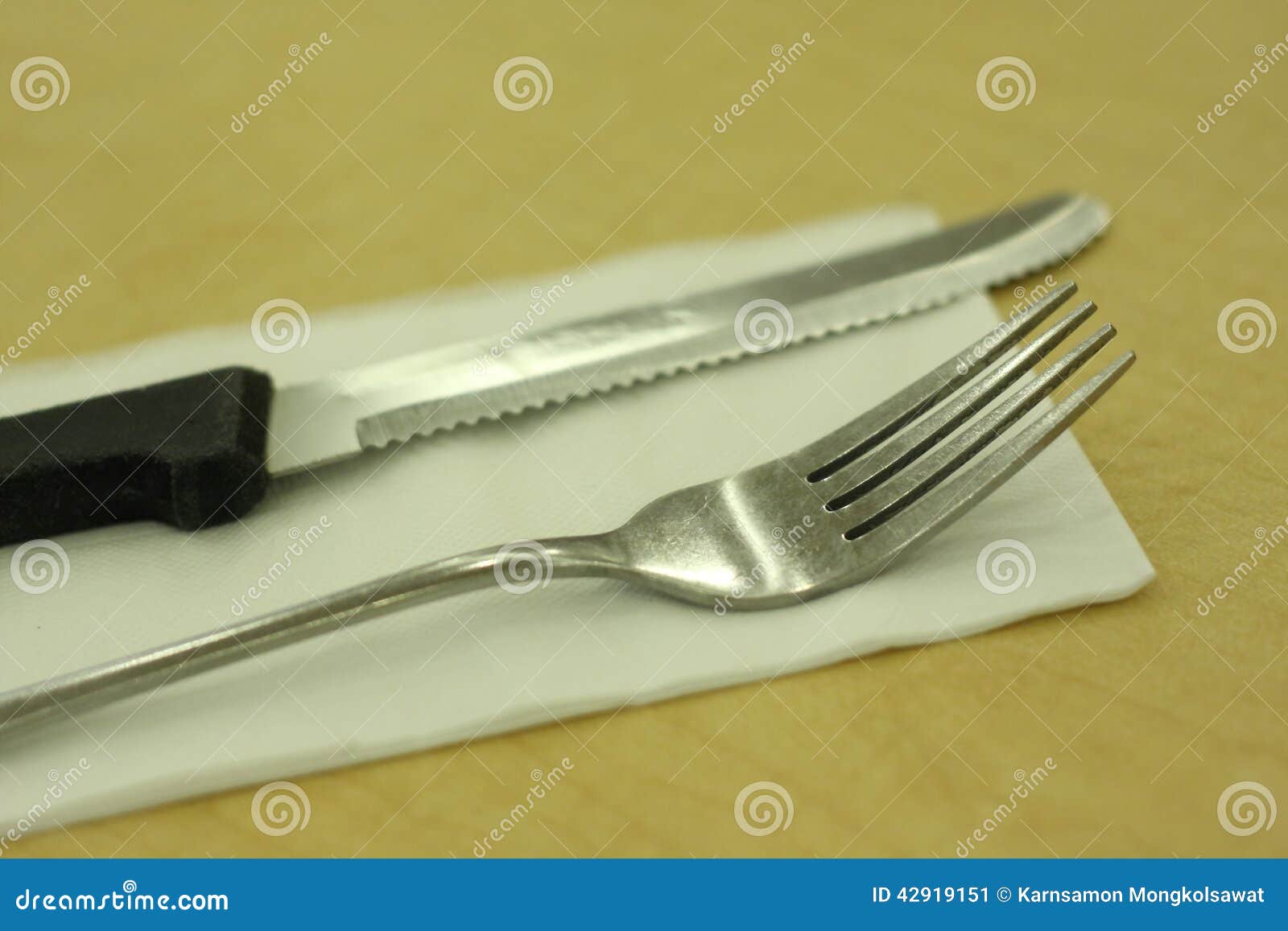 Folk and knife stock image. Image of knife, equipment 42919151