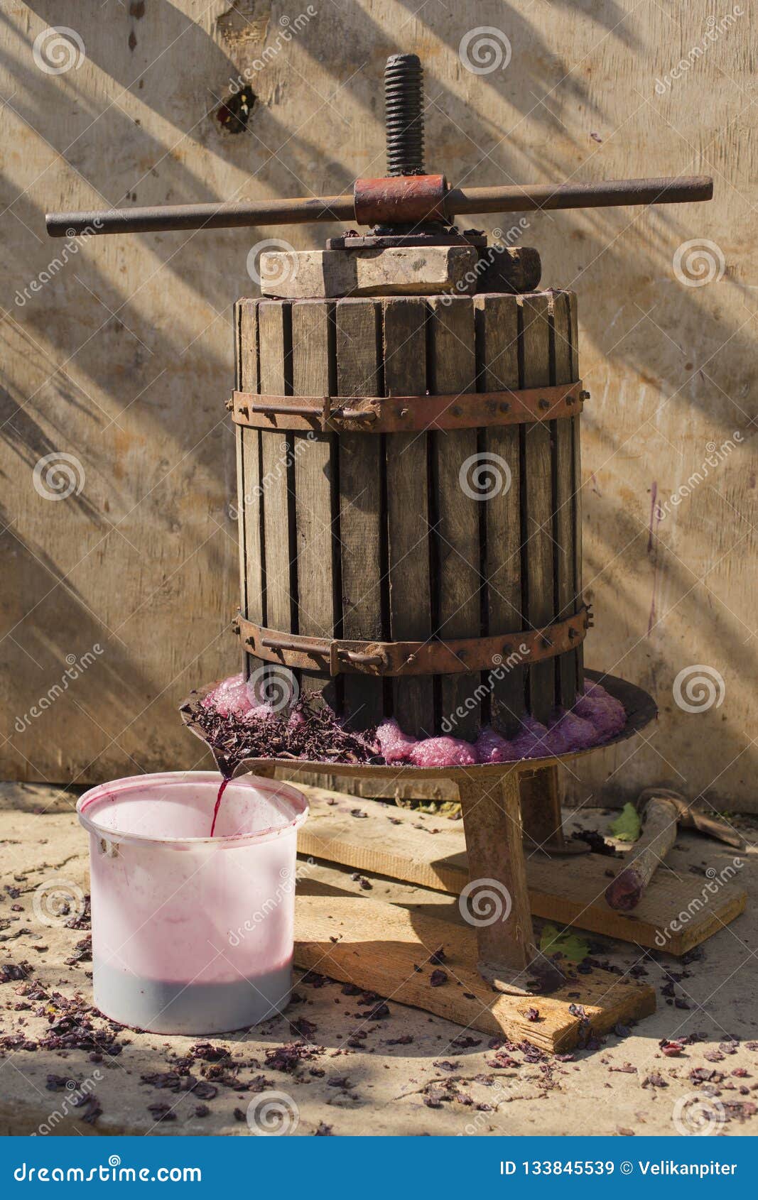 Winemaking. Technology of Wine Production. Stock Image Image of
