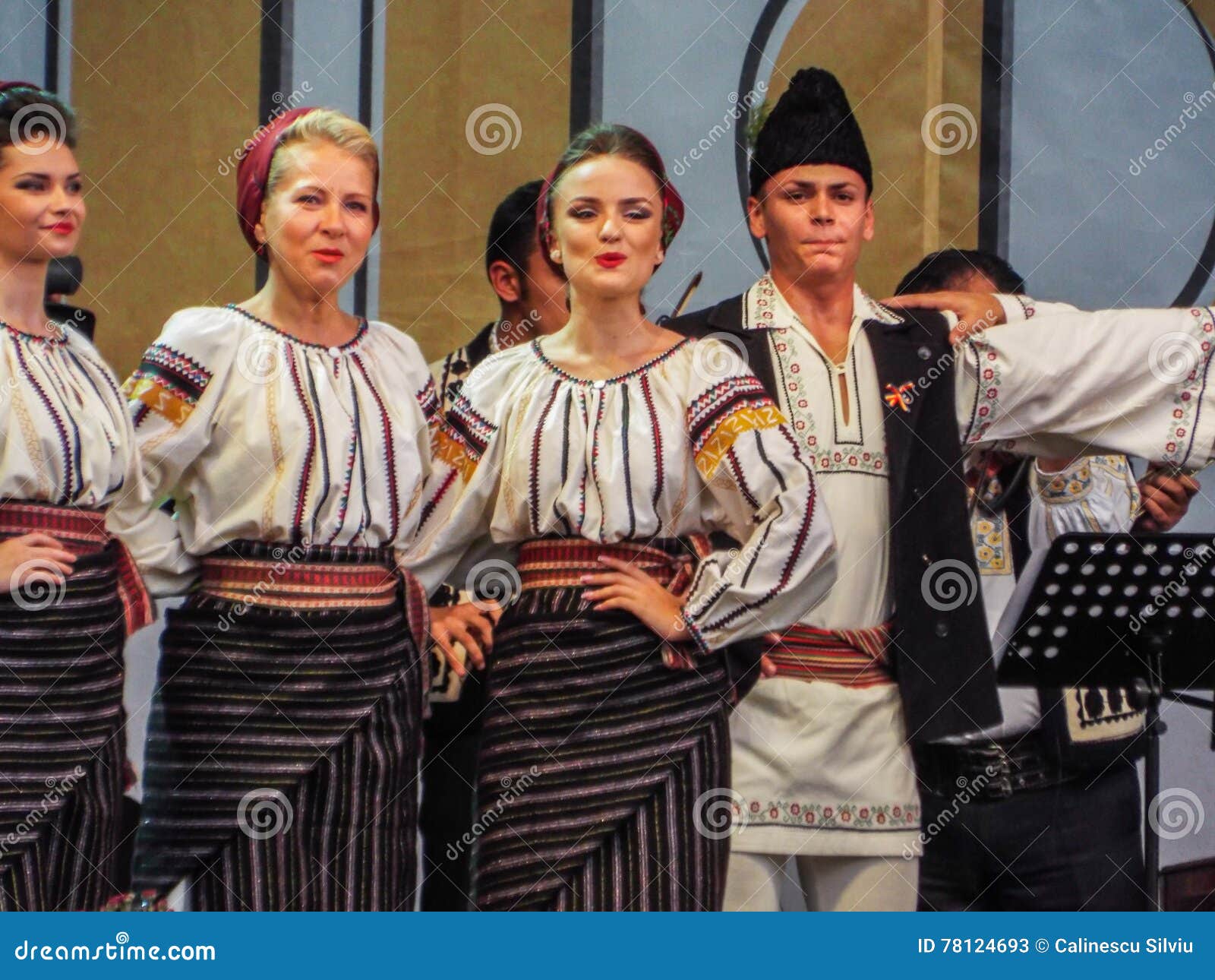 Folk Traditional Singers at Fair Bucharest 2016 Editorial Stock Photo ...