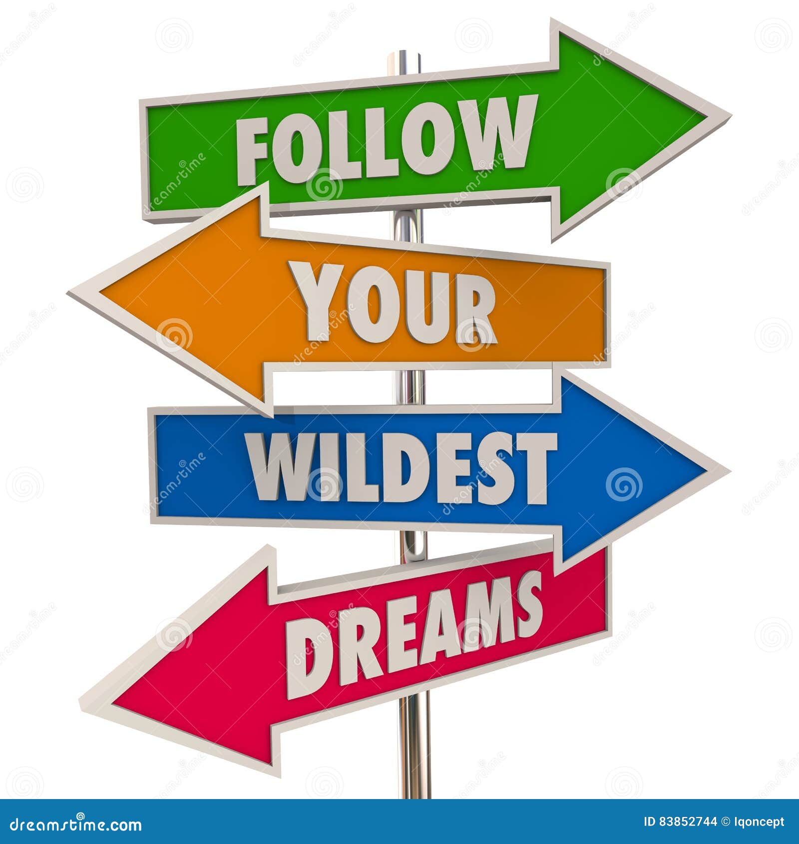 follow your wildest dreams hopes desires signs