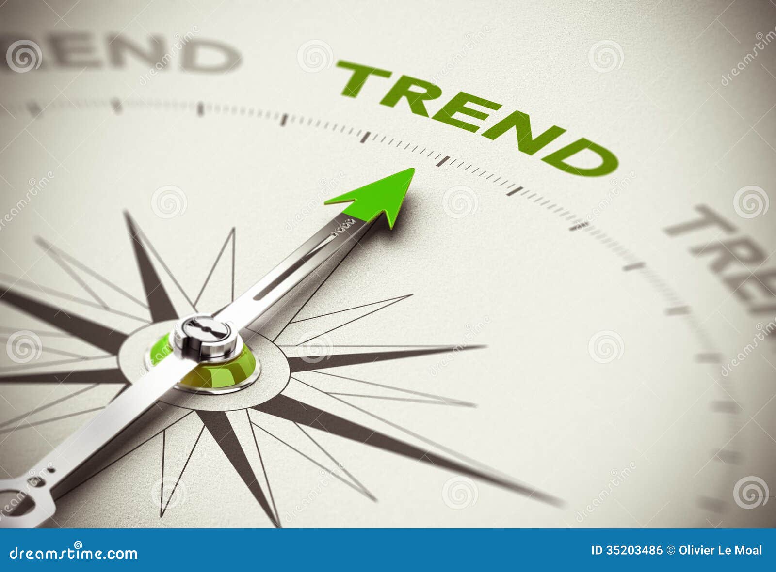 Following The Trend Indicator Stock Illustration  Image: 35203486