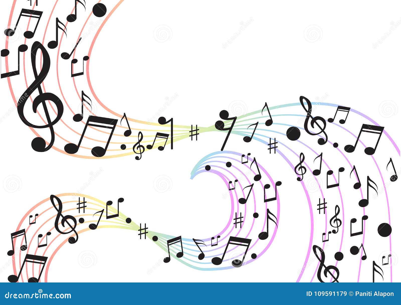 Fond Abstrait Avec Des Notes De Musique De Couleur D Or Illustration De Vecteur Illustration Du Basse Abattage