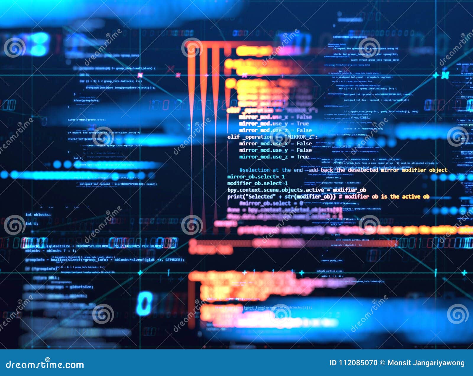 Fond Abstrait De Programmation De Technologie De Code De Promoteur De Logiciel Illustration Stock Illustration Du Ordinateur Symbole