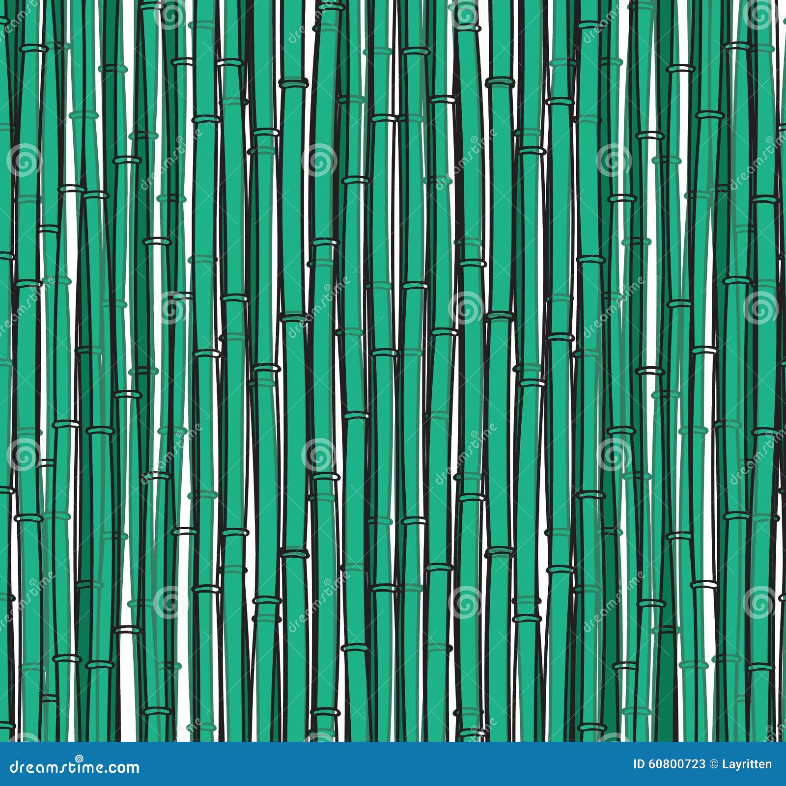 Fond Avec Un Bambou Branches En Bambou Tiges Illustration De Vecteur