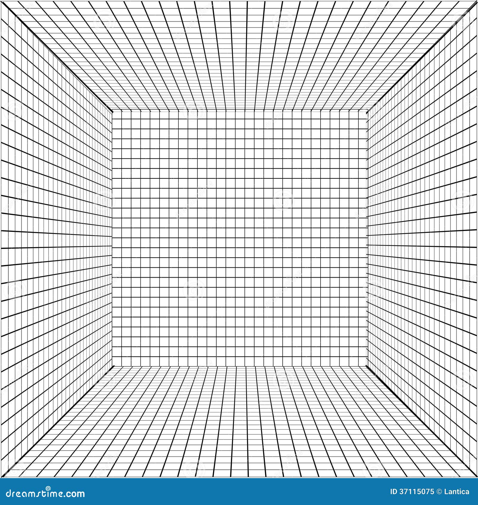 Fond Avec Une Grille De Perspective Illustration de Fond Avec Une Grille De Perspective Illustration de