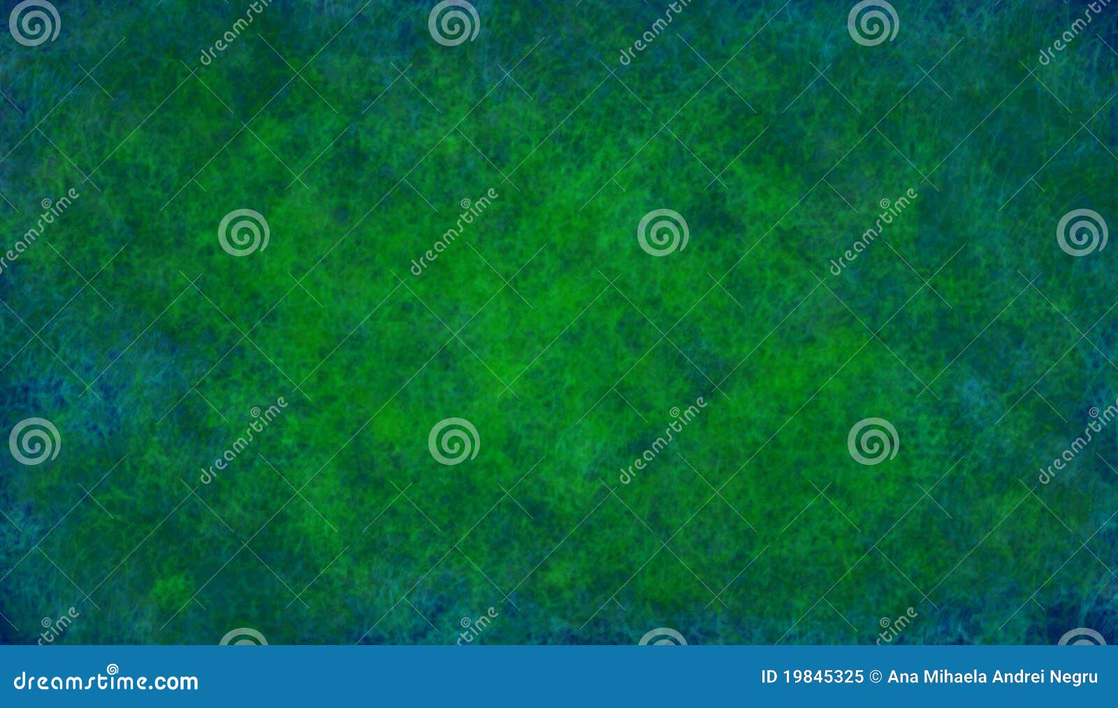 Fond bleu abstrait avec la configuration verte au milieu.