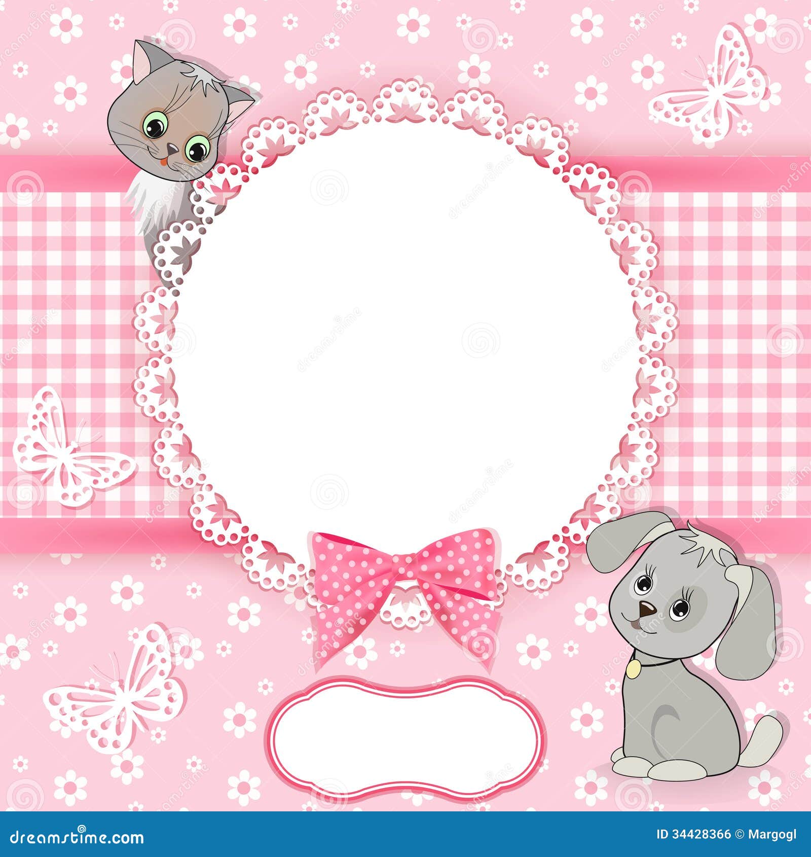 Fond De Bebe Avec Le Cadre Illustration De Vecteur Illustration Du Enfants Fond