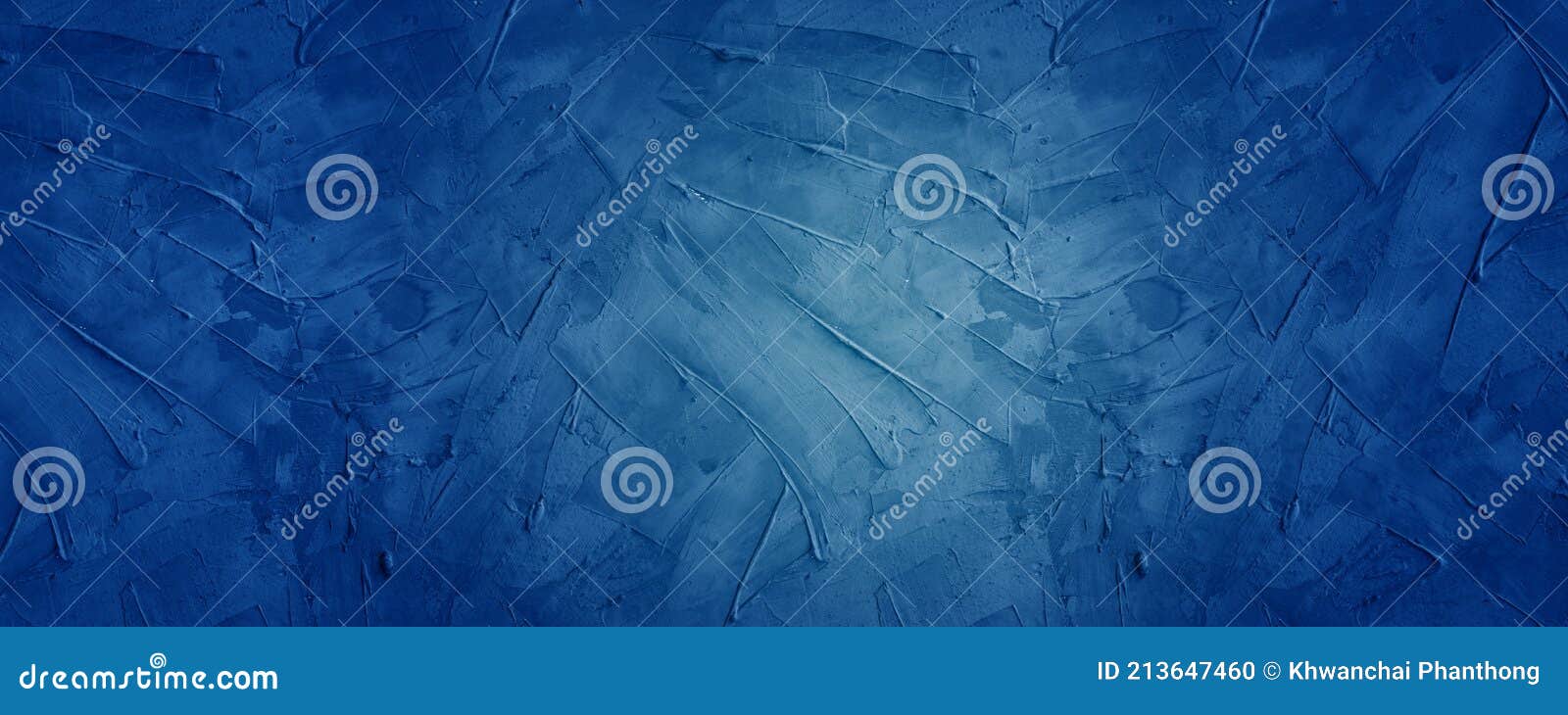 Fond de bannière horizontale en ciment foncé et bleu
