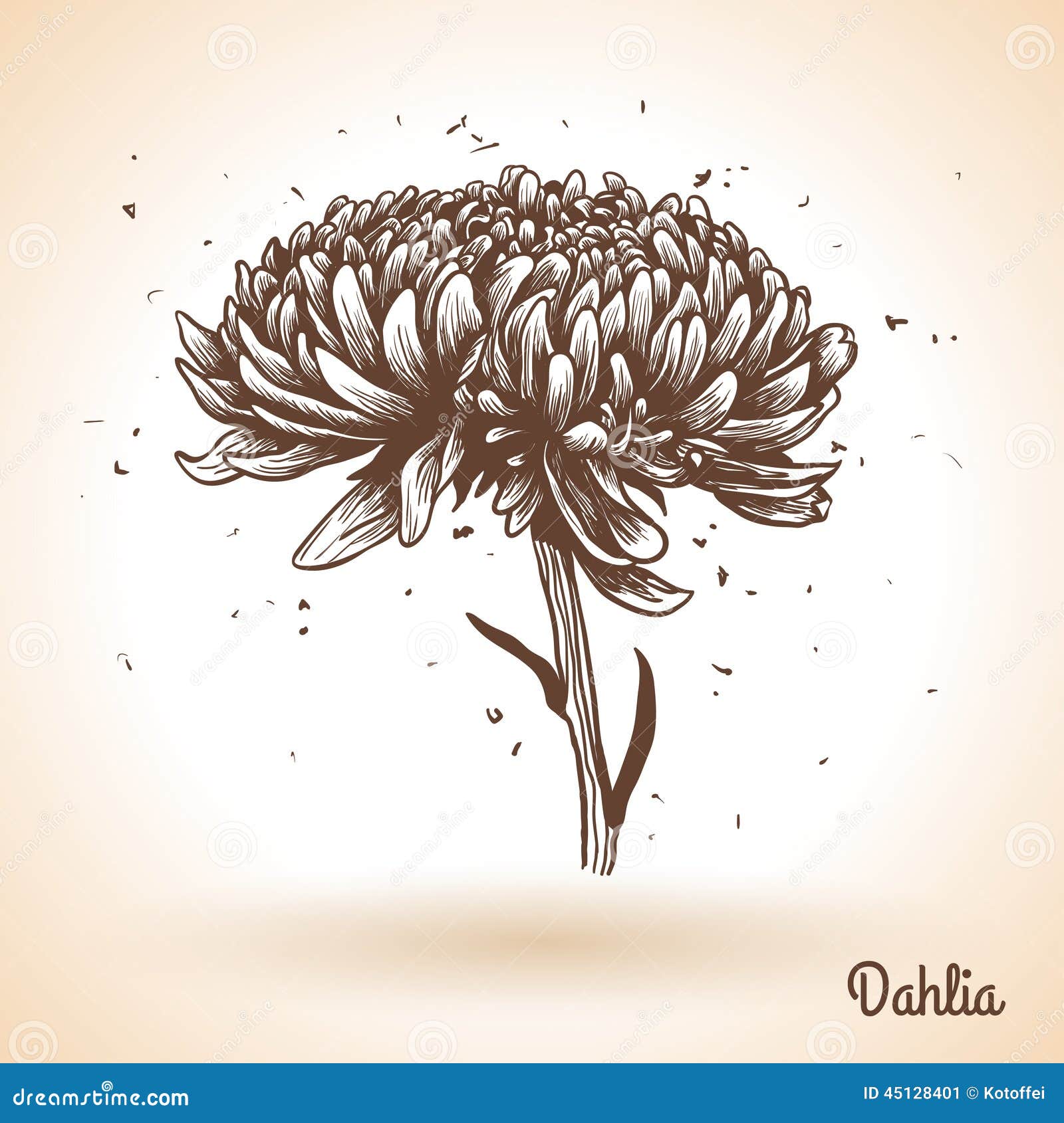 Fond De Dessin De Main De Vintage Avec Des Fleurs