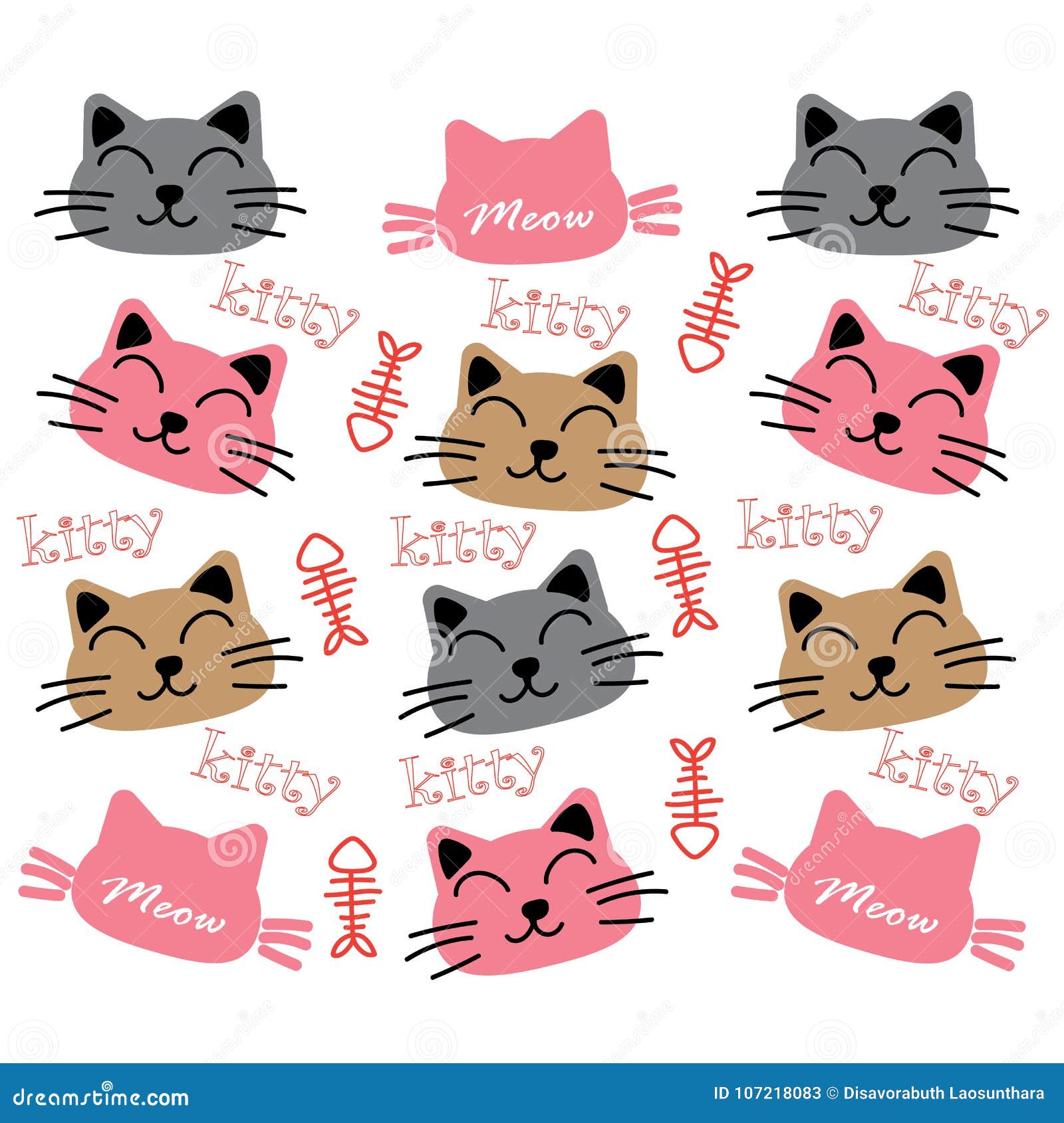 Fond De Papier Peint De Chat Illustration De Vecteur Illustration Du Cartoon Wallpaper Fond De Papier Peint De Chat Illustration De Vecteur Illustration Du Cartoon Wallpaper