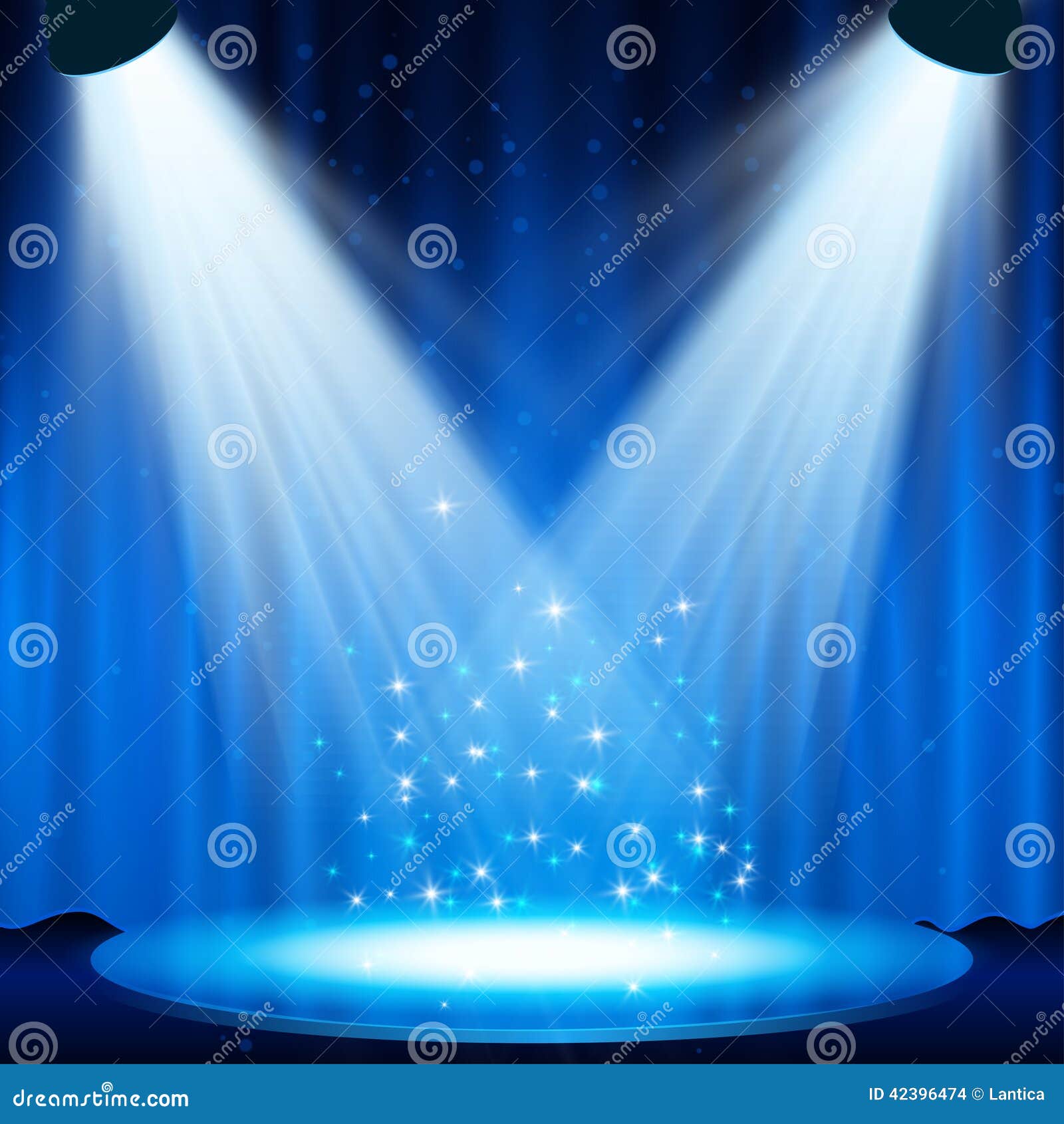 Fond De Scène D'effet De Projecteur Illustration de Vecteur Image